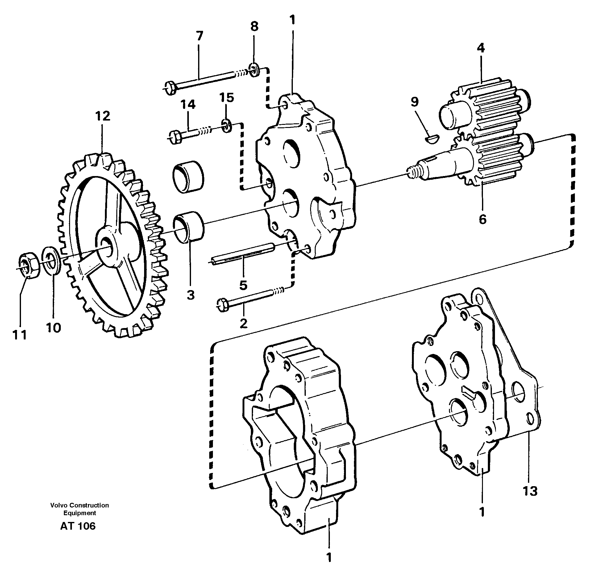 Transmission pump — volvo parts diagram