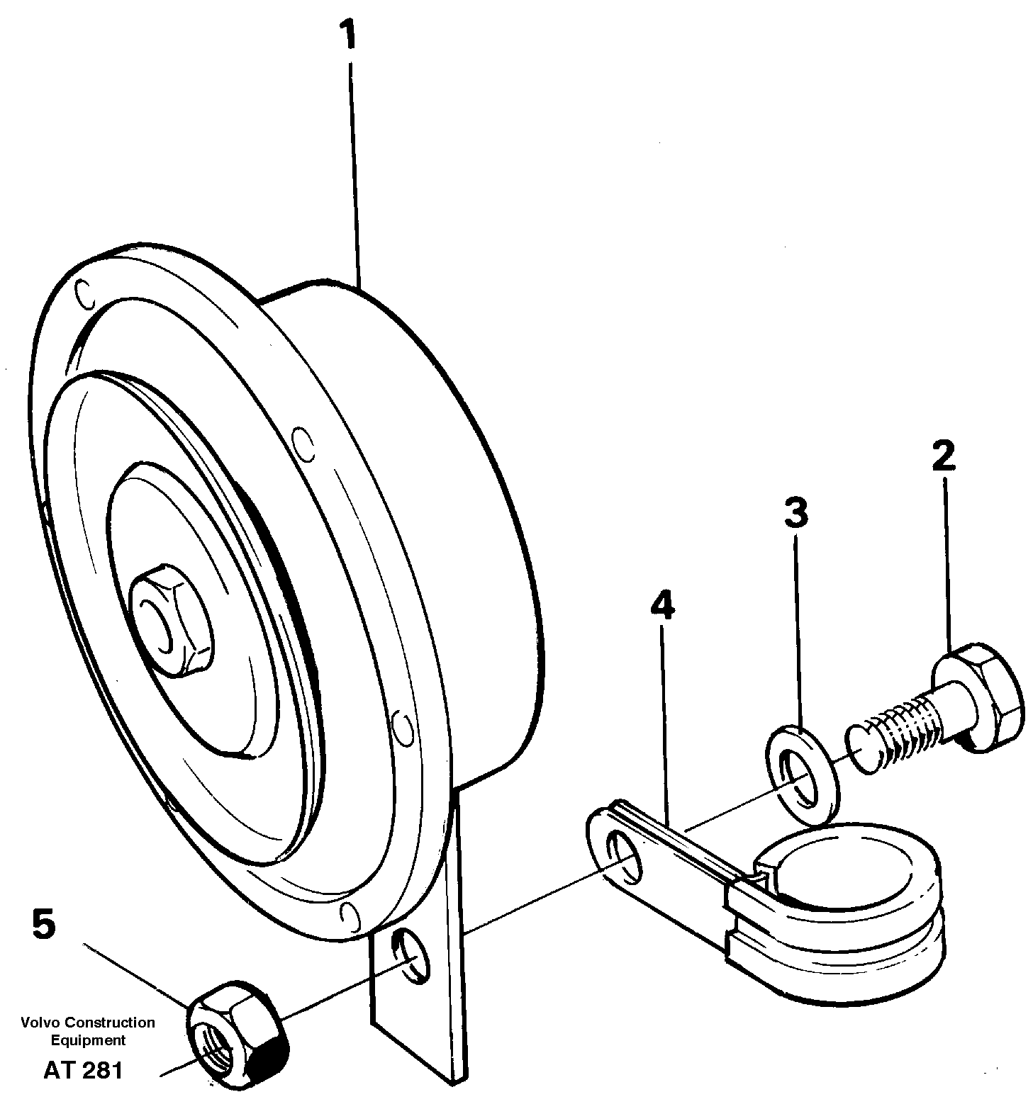 Compressor horn — volvo parts diagram