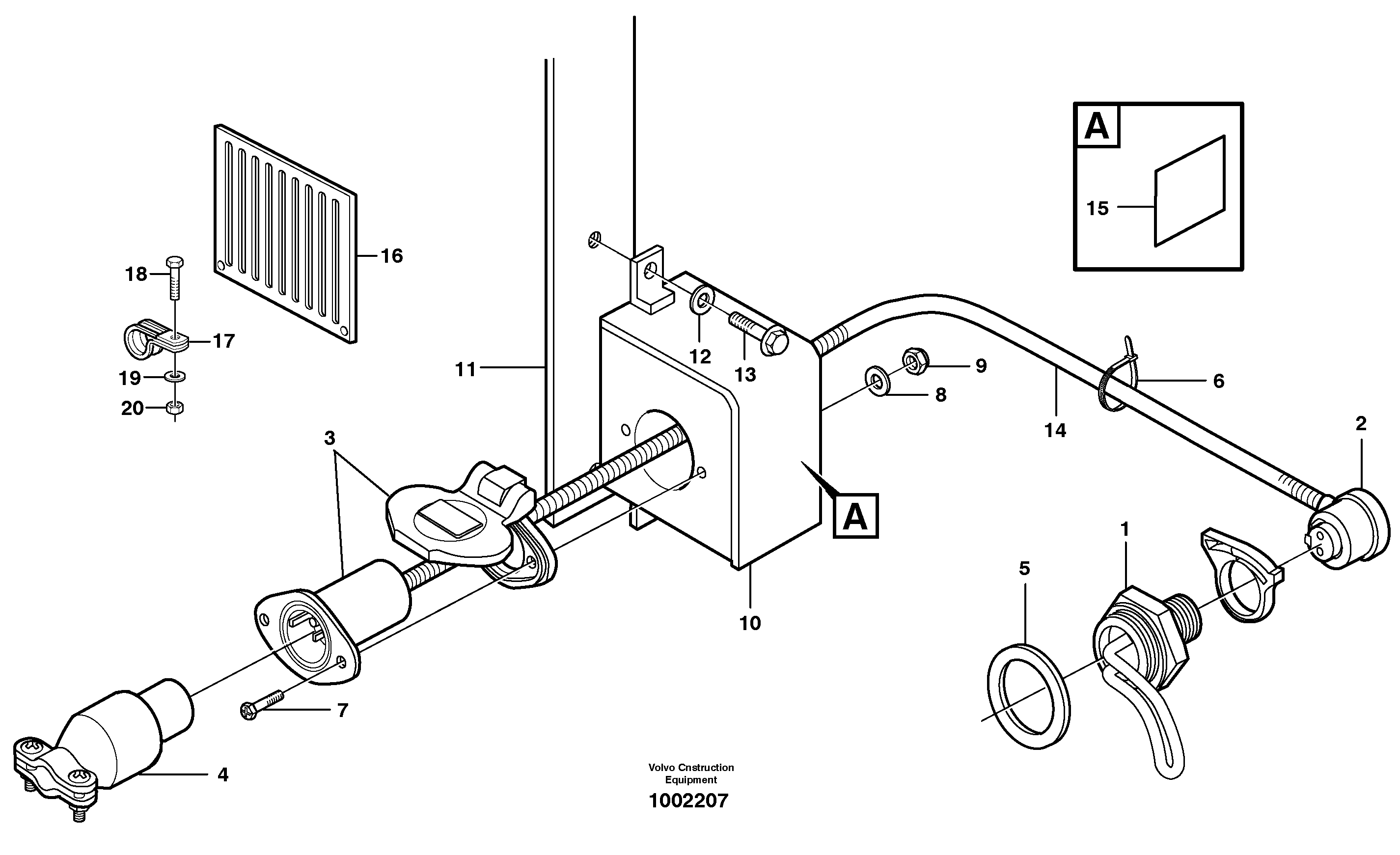 Engine heater USA — volvo parts diagram