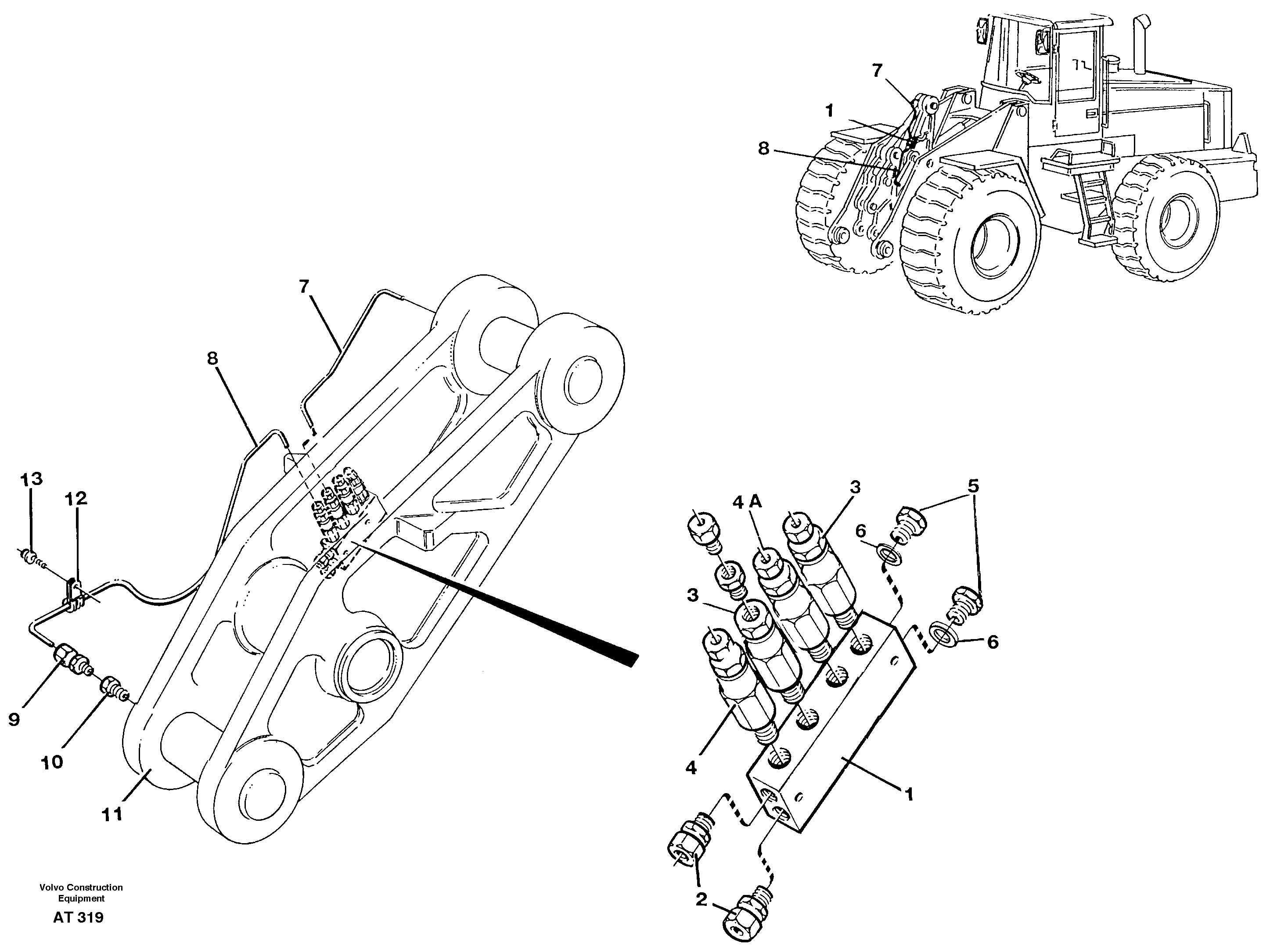 Distribution block, B4. 94809 — volvo parts diagram