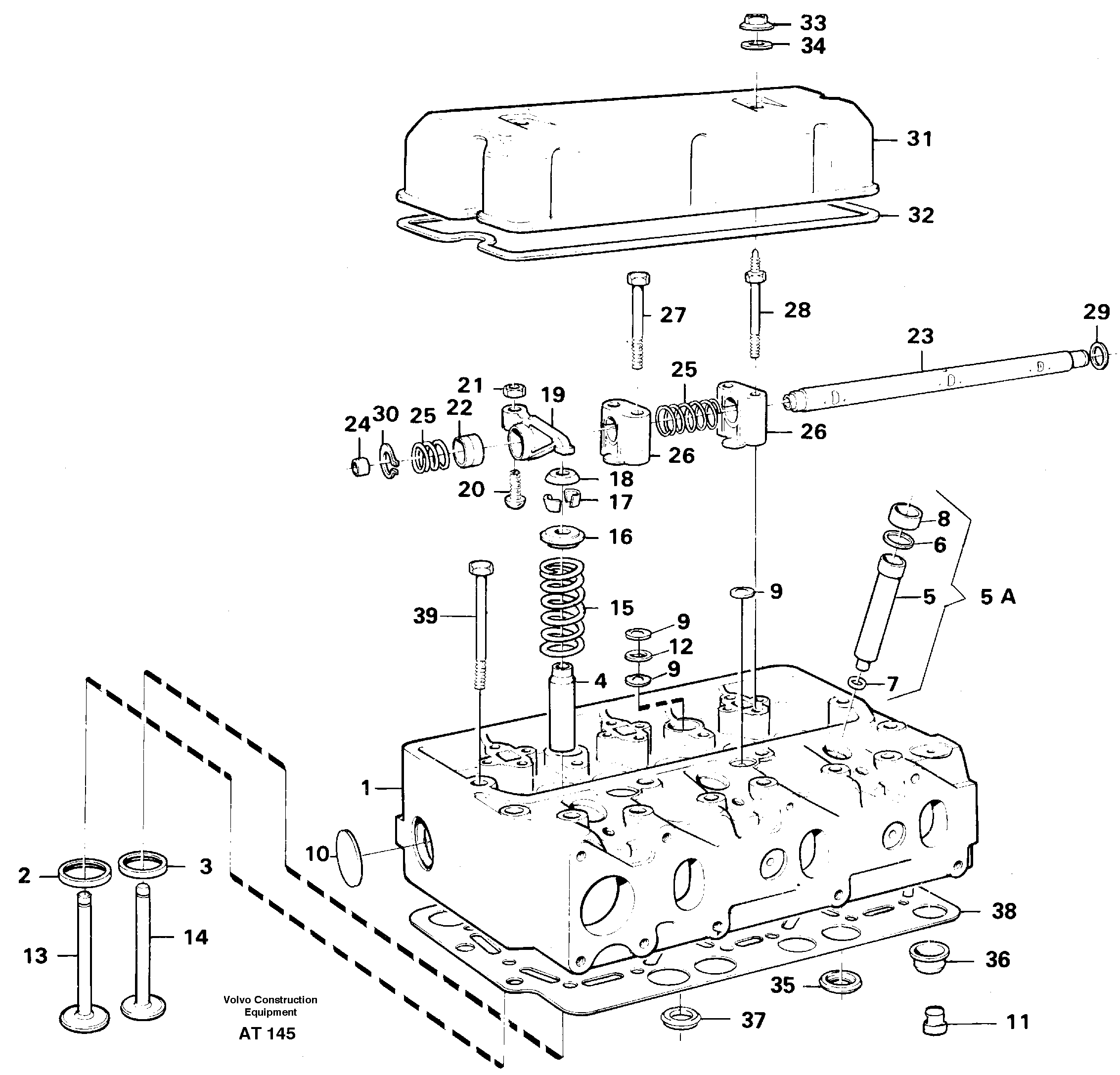 Cylinder head — volvo parts diagram