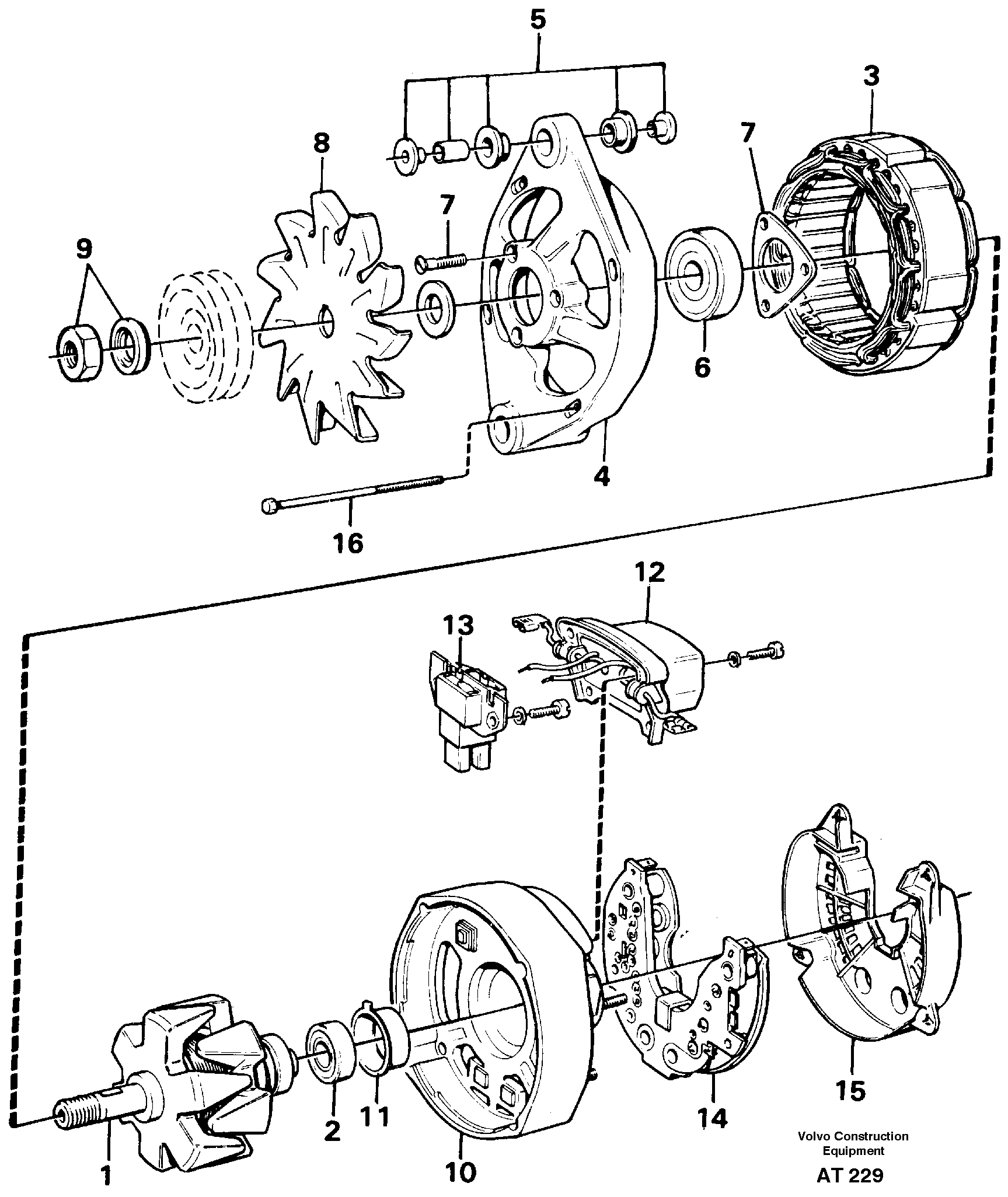 Alternator — volvo parts diagram