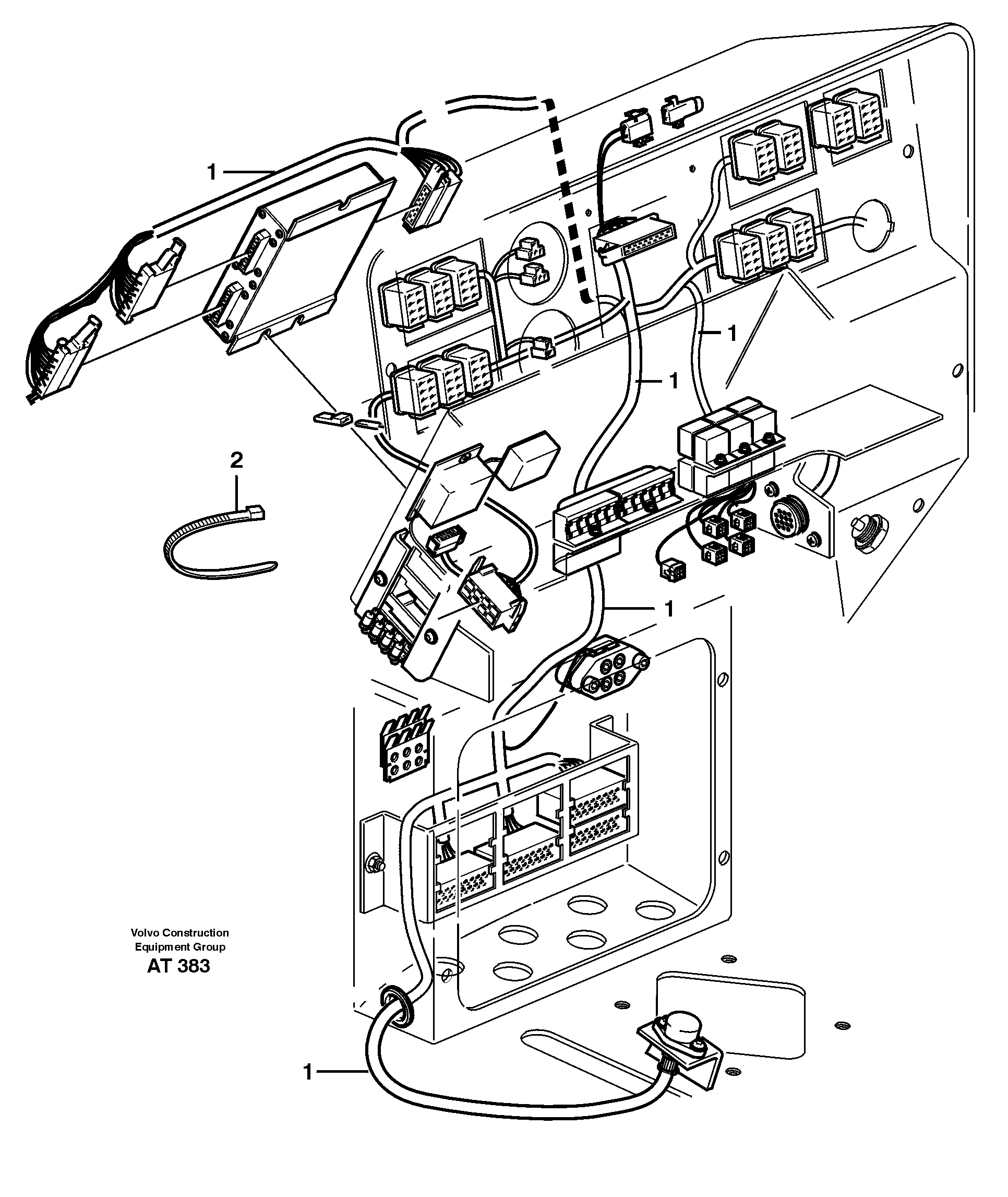 Electrical distribut.unitand cable harness  33275 — volvo parts diagram