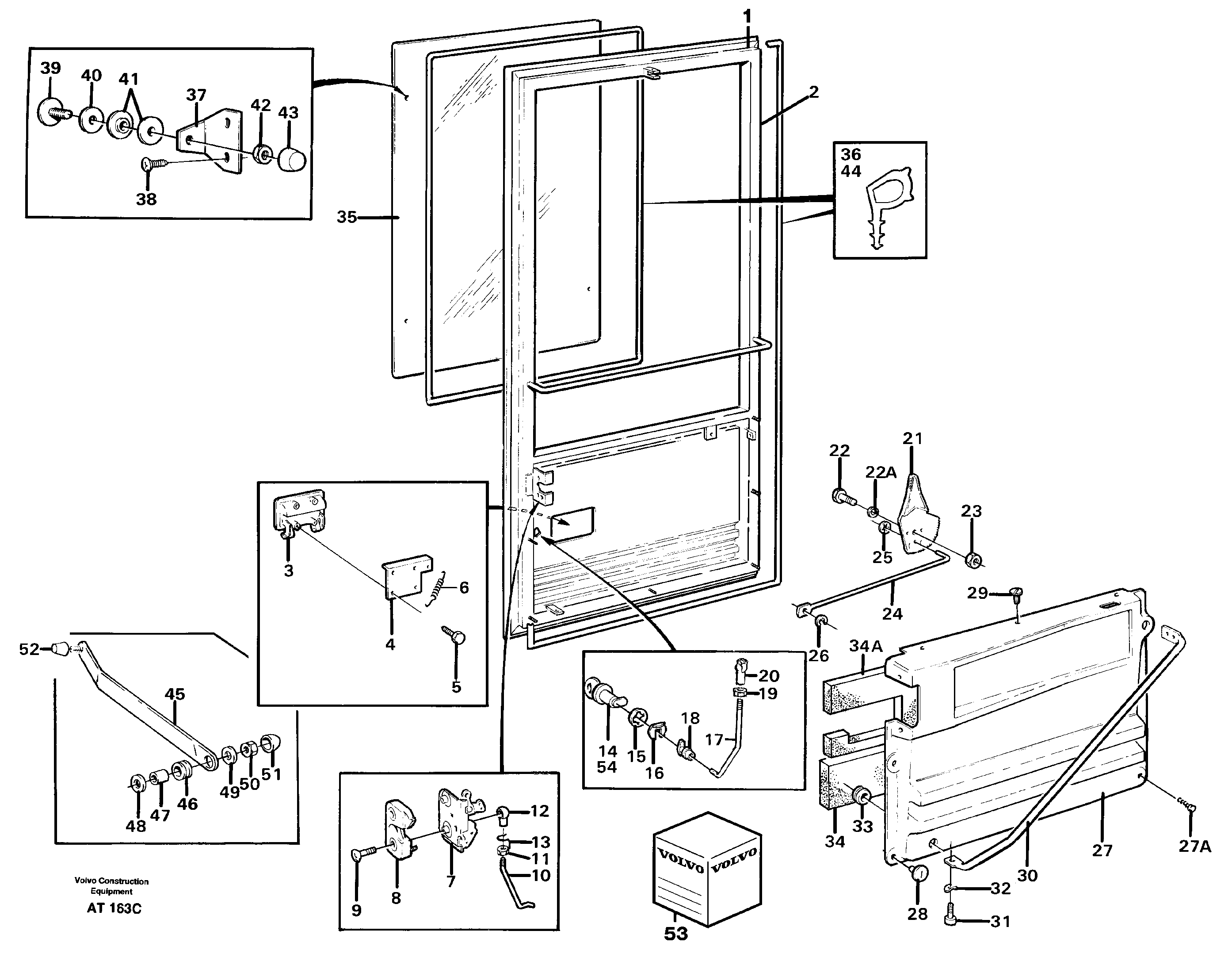 Door — volvo parts diagram