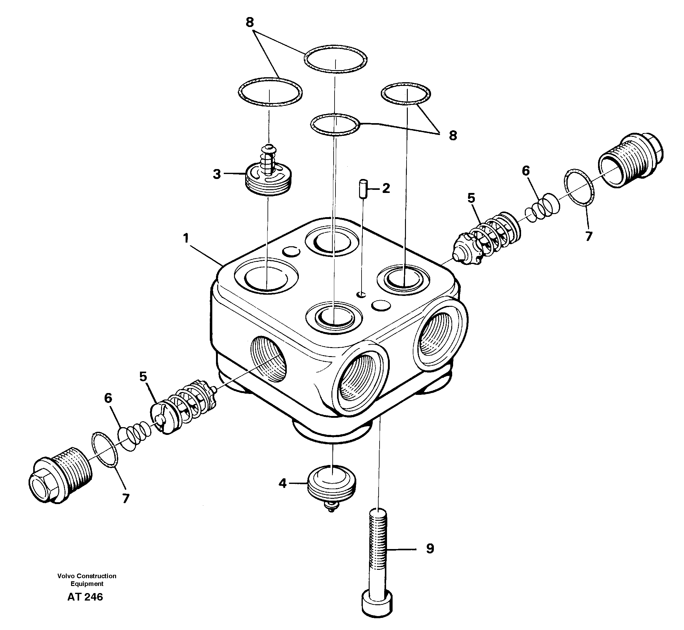 Valve housing — volvo parts diagram