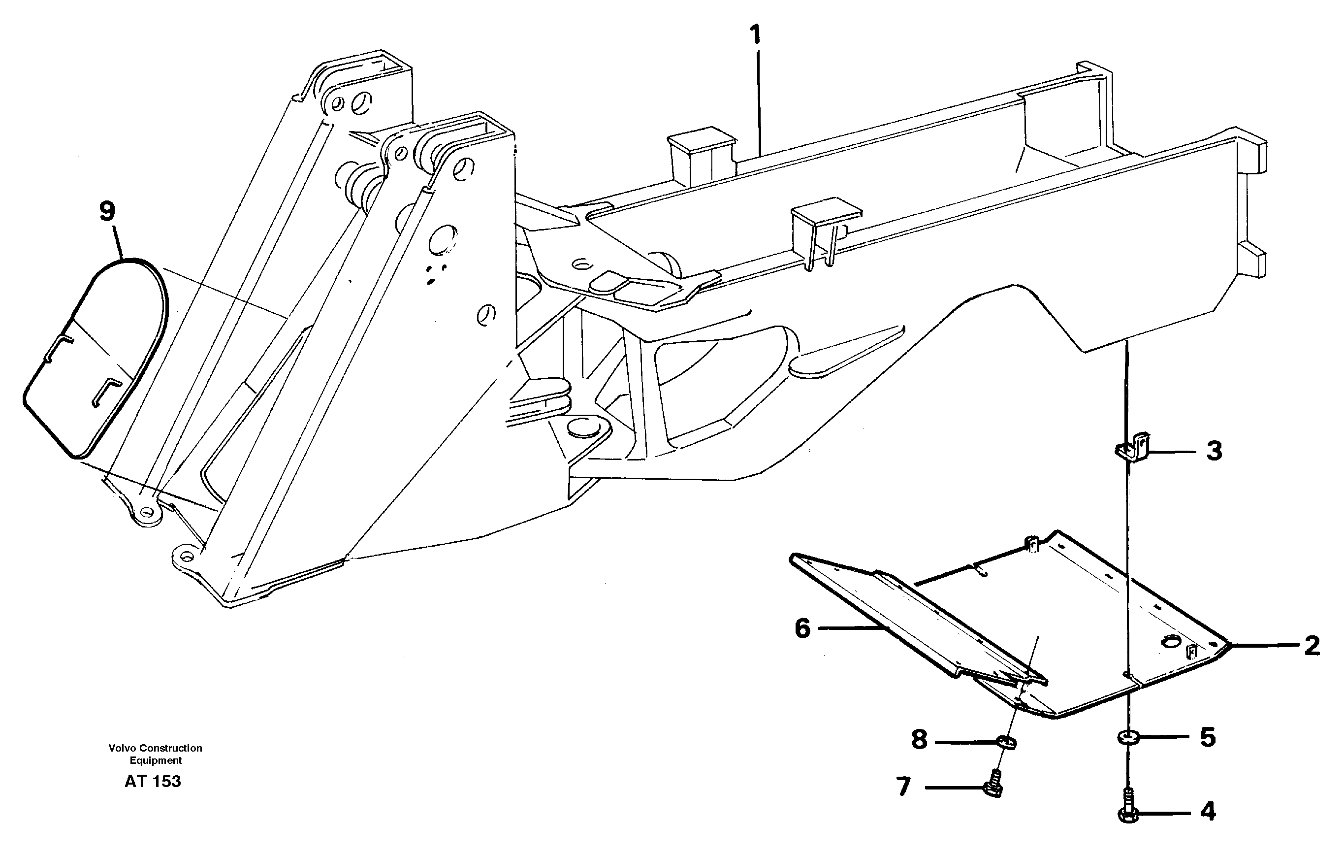 Protecting plate — volvo parts diagram