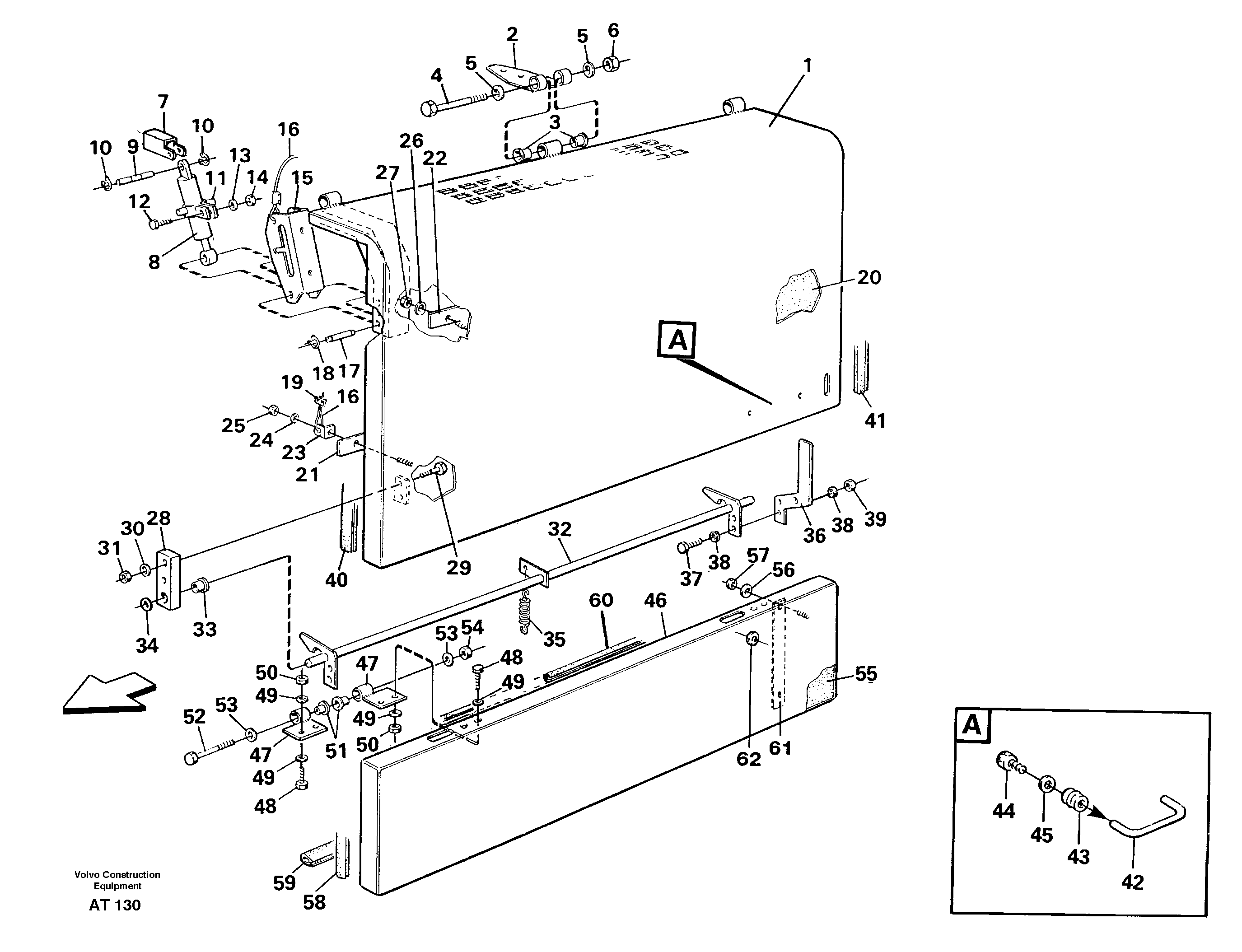 Side hatches, rear — volvo parts diagram