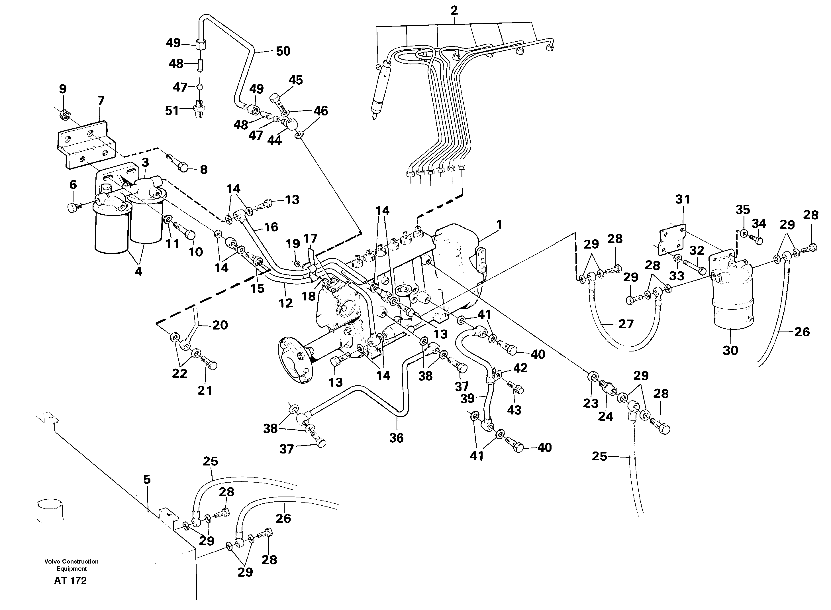 Fuel system — volvo parts diagram