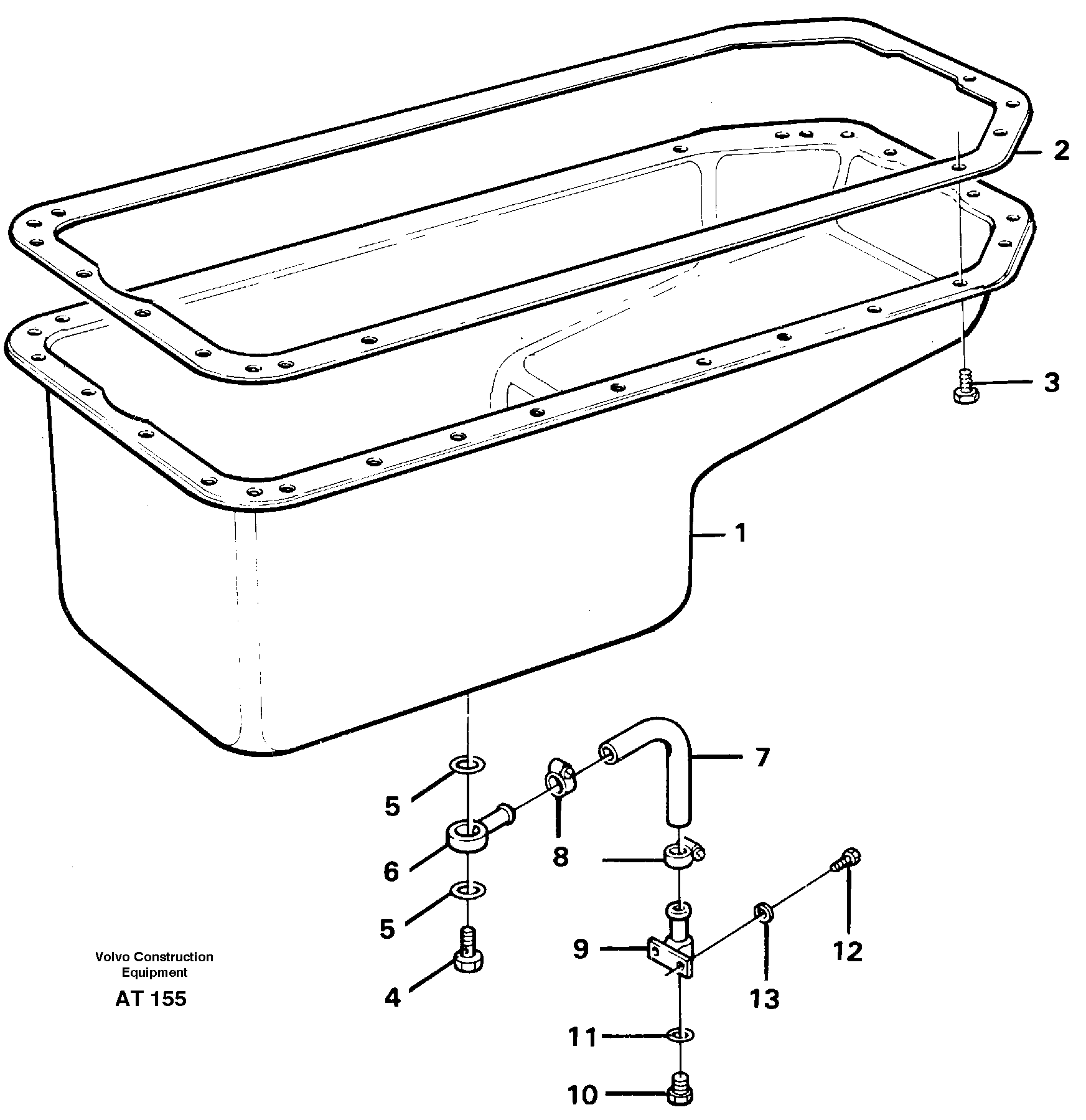 Oil sump — volvo parts diagram