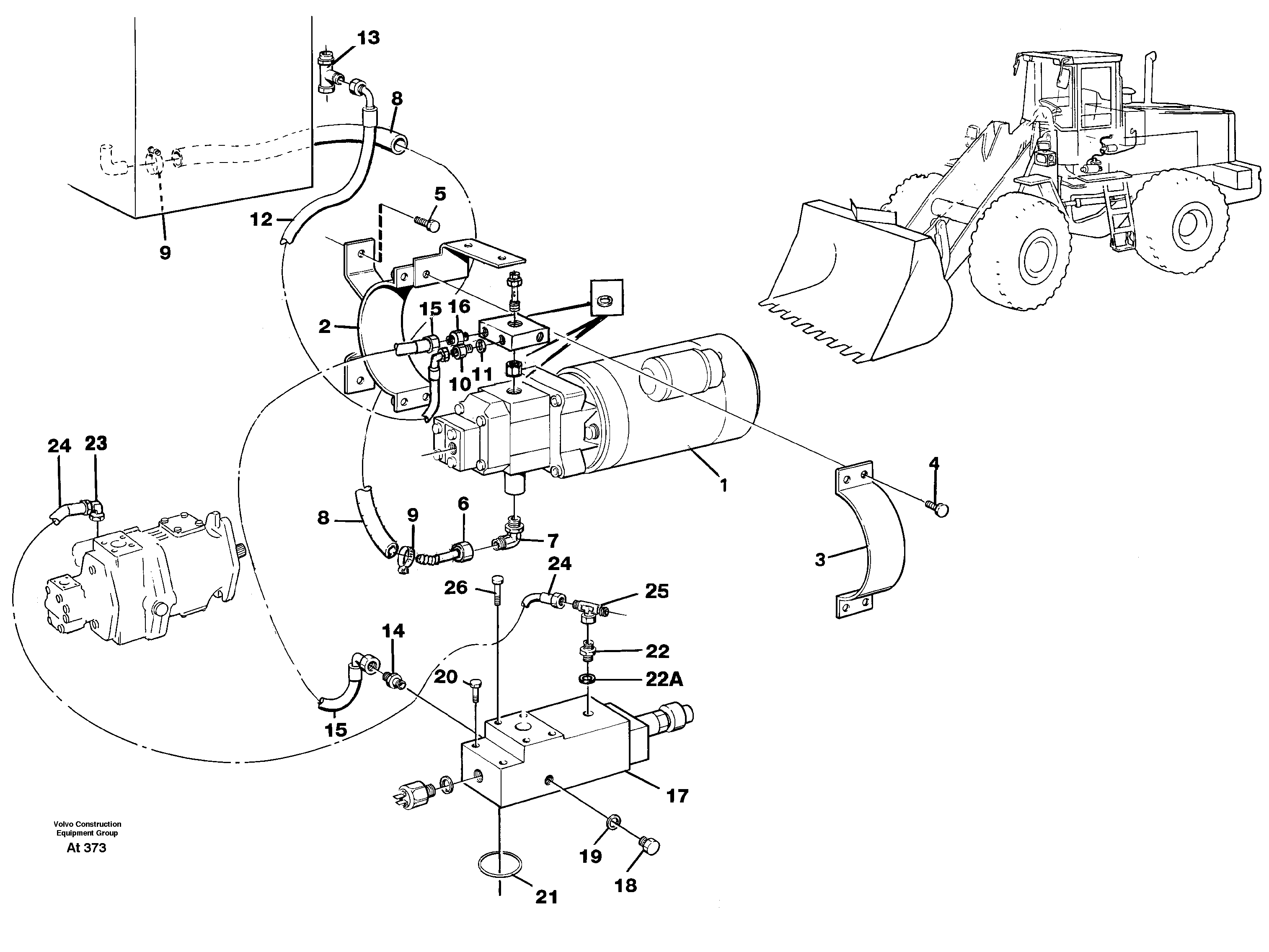 Secondary steering system.  93632. SER NO 14562 - — volvo parts diagram