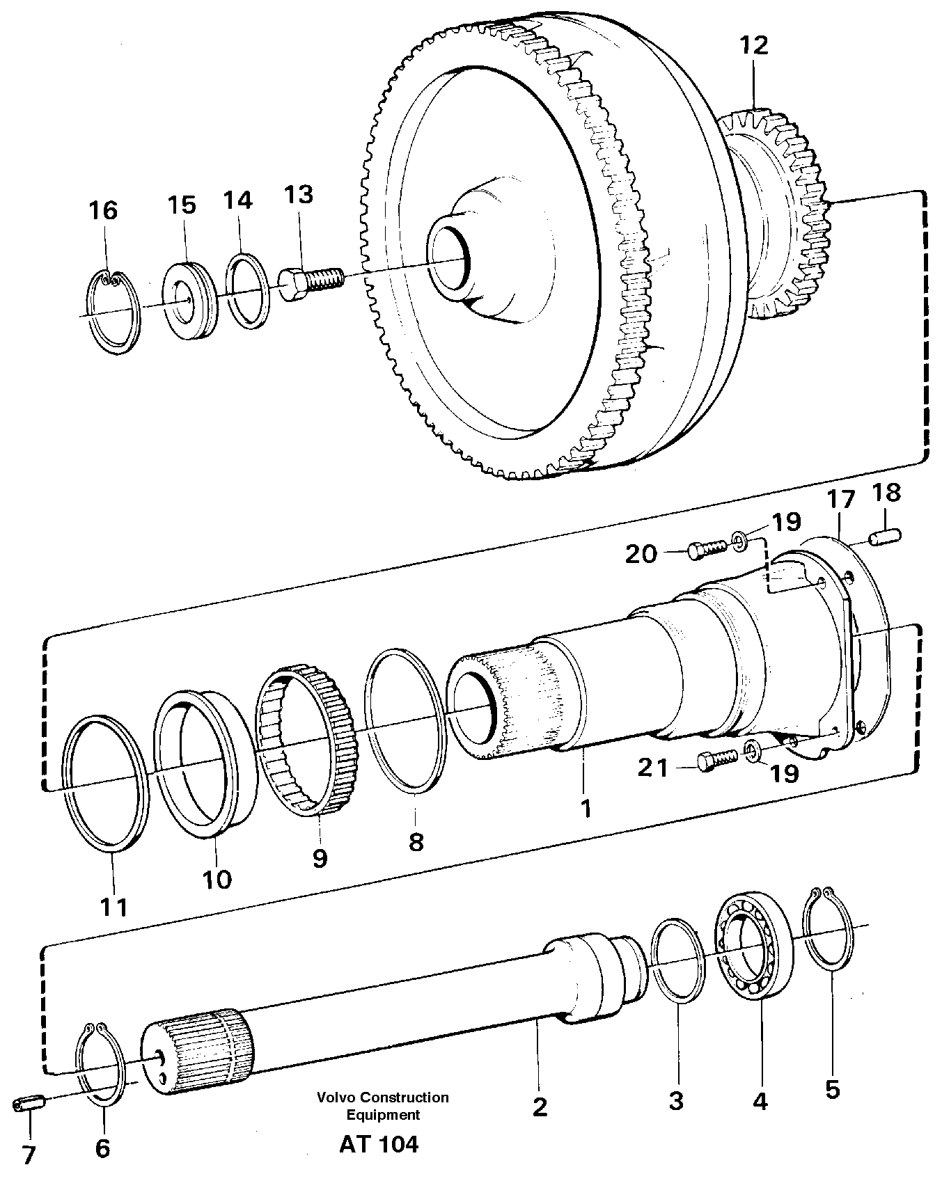 Torque converter — volvo parts diagram