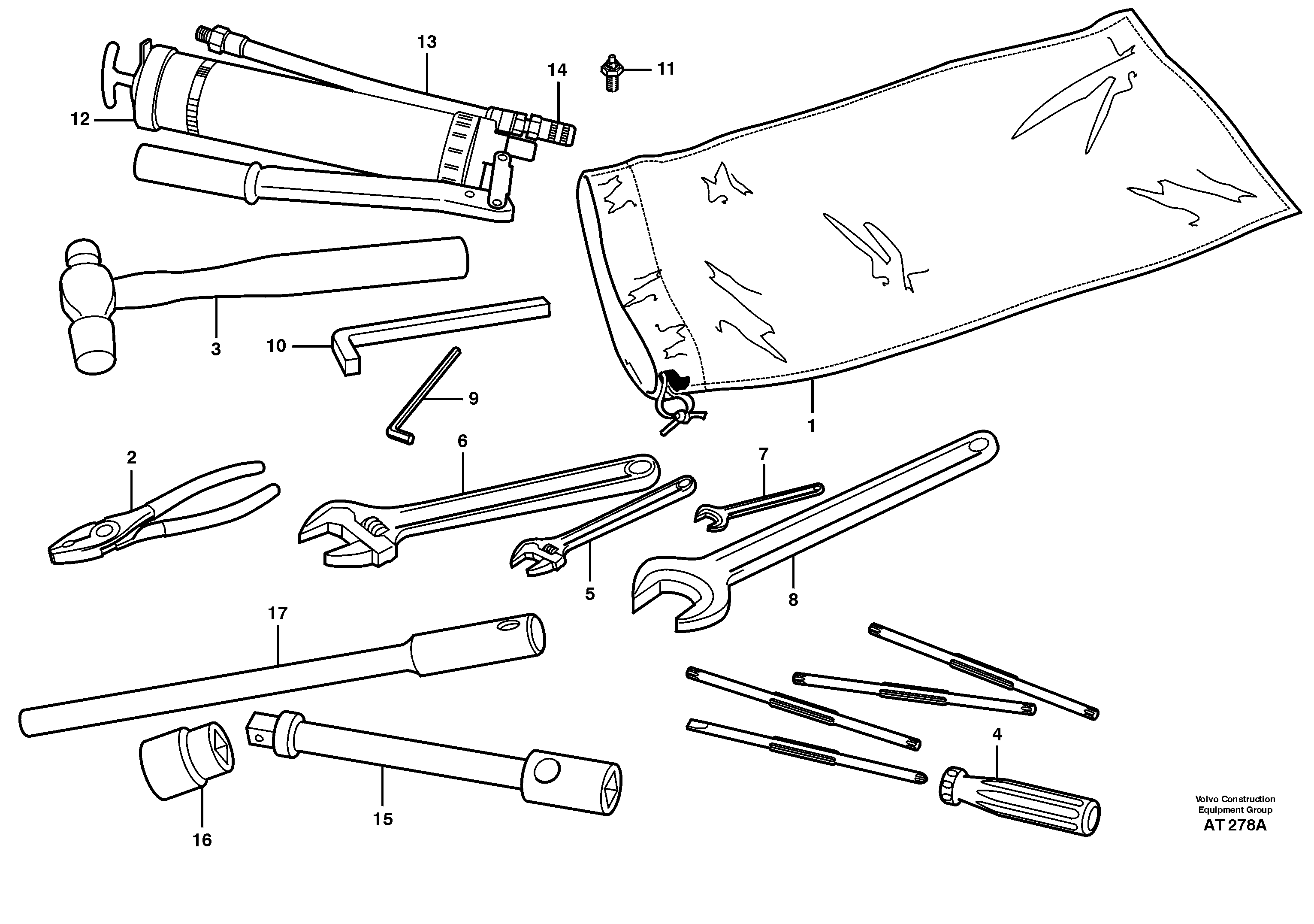 Tool 98192, 90007 — volvo parts diagram