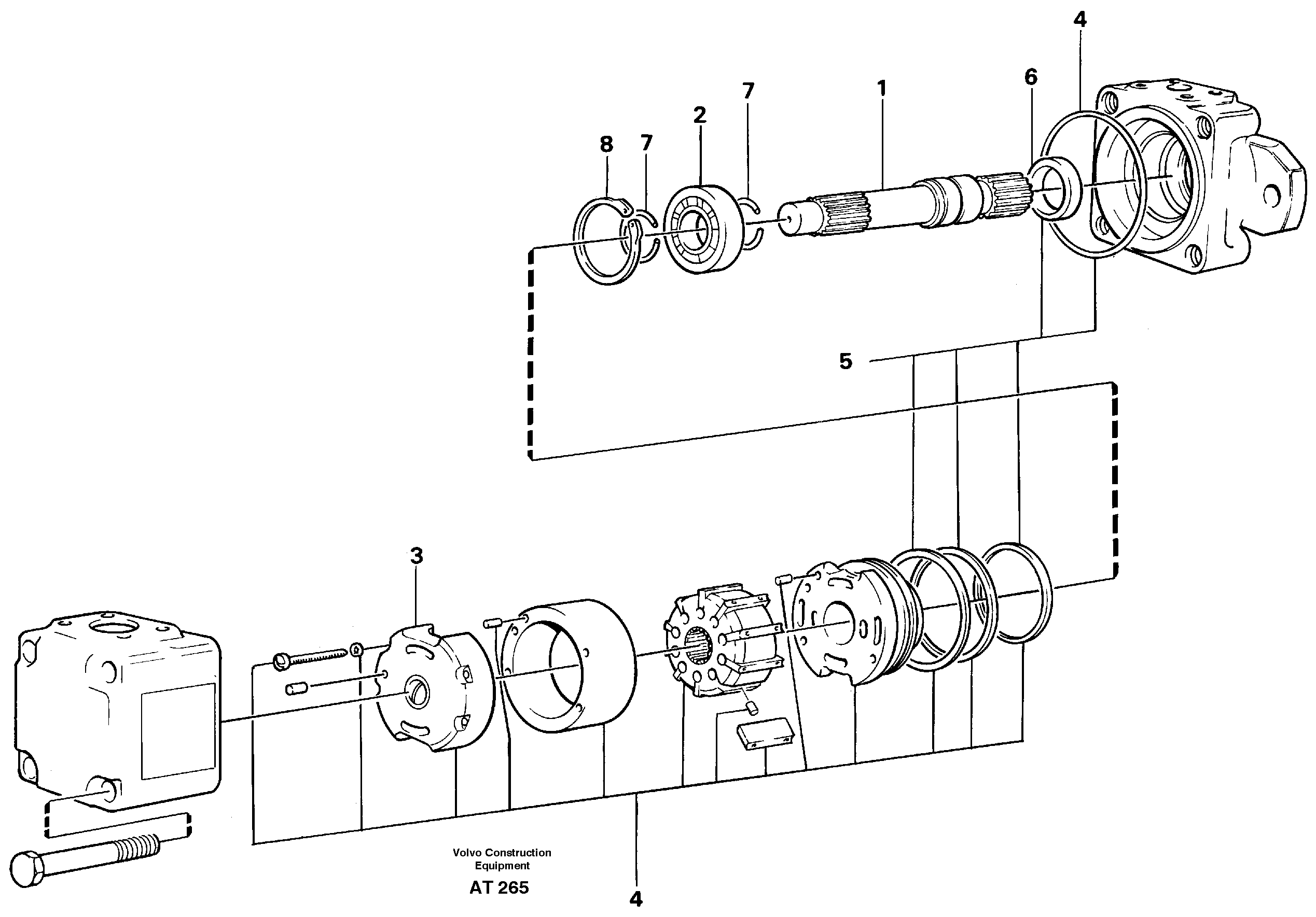 Hydraulic pump — volvo parts diagram
