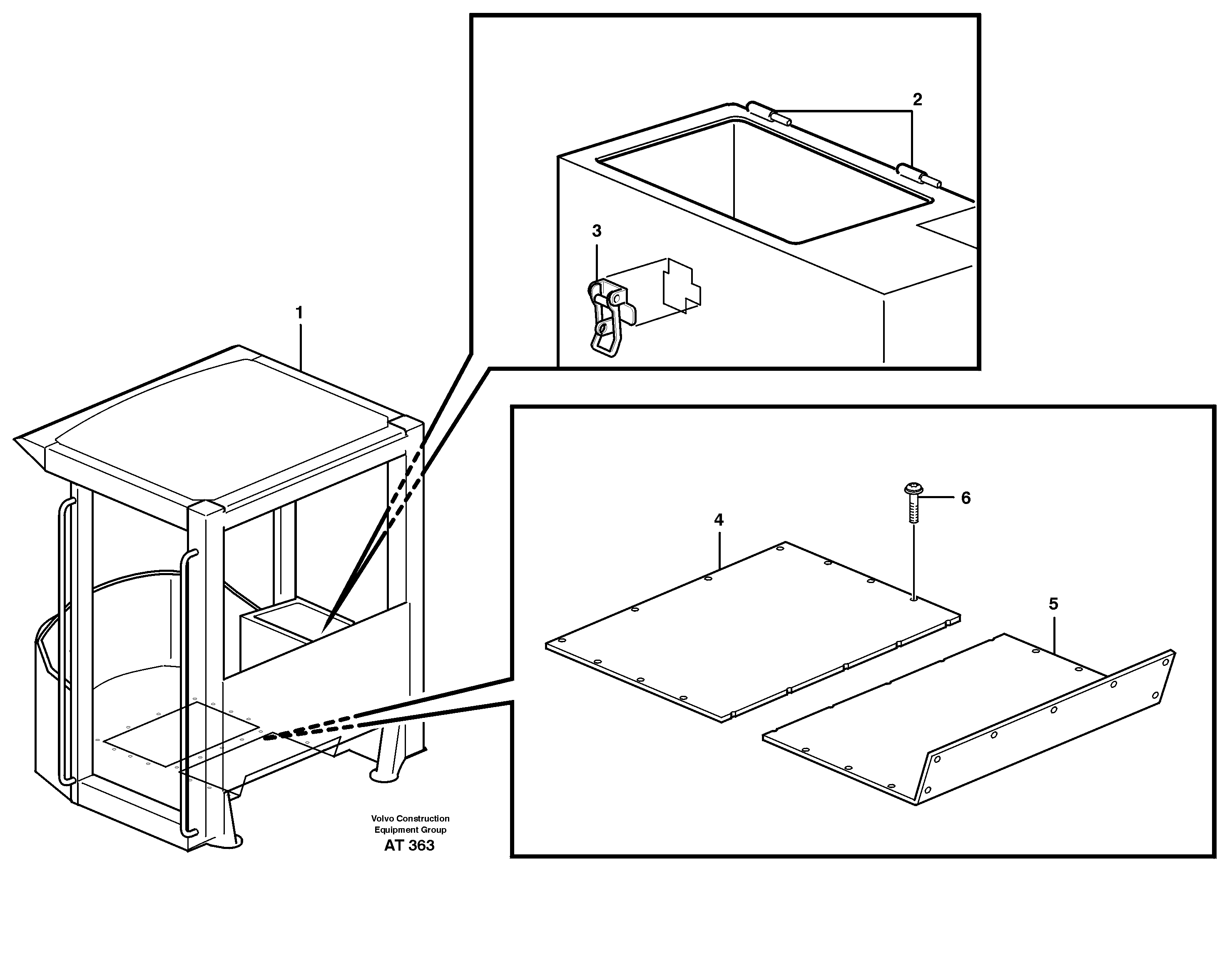 Cab body 33275 — volvo parts diagram