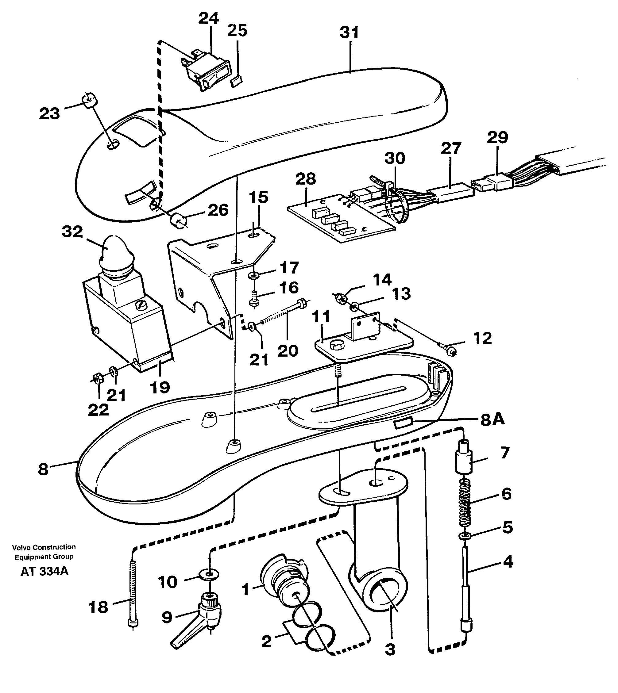 Arm rest.  94604 — volvo parts diagram