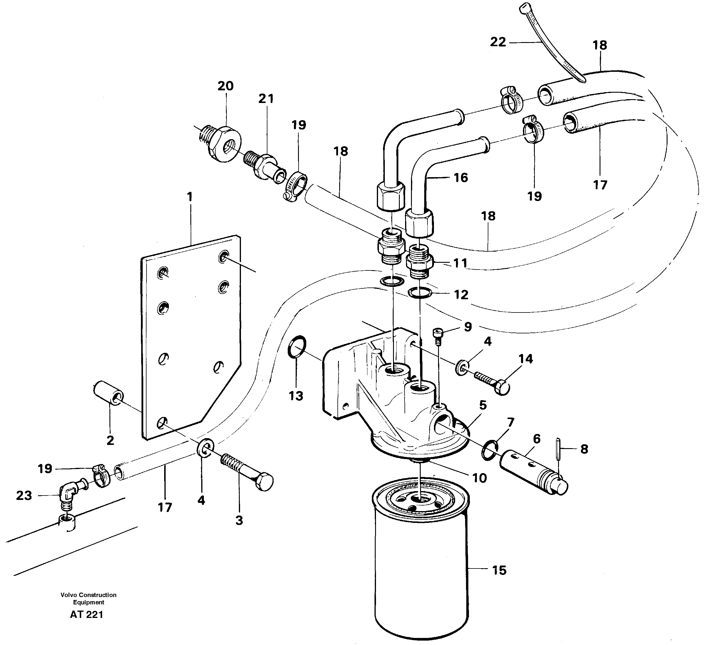 Coolant filter 92932 — volvo parts diagram
