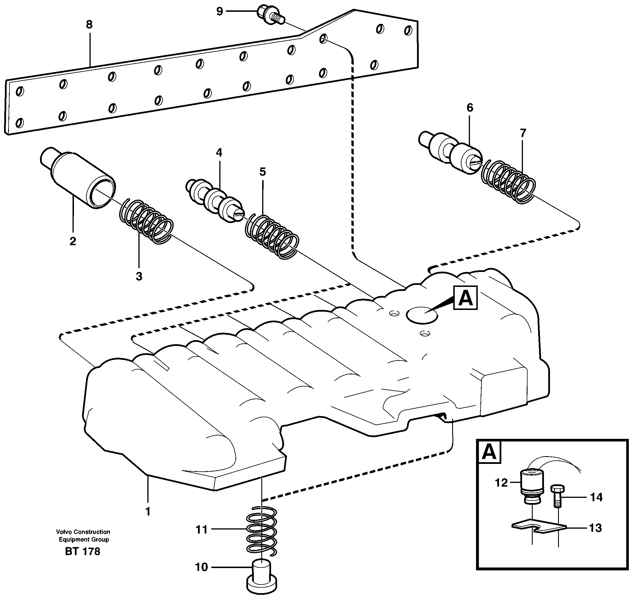 Modulated valve  22517, 22546, 22640, 22650 — volvo parts diagram