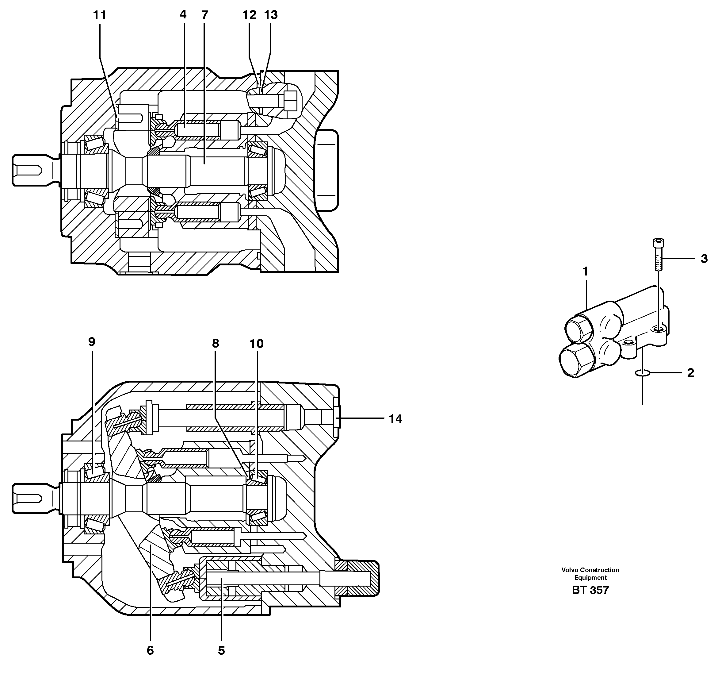 Hydraulic pump — volvo parts diagram