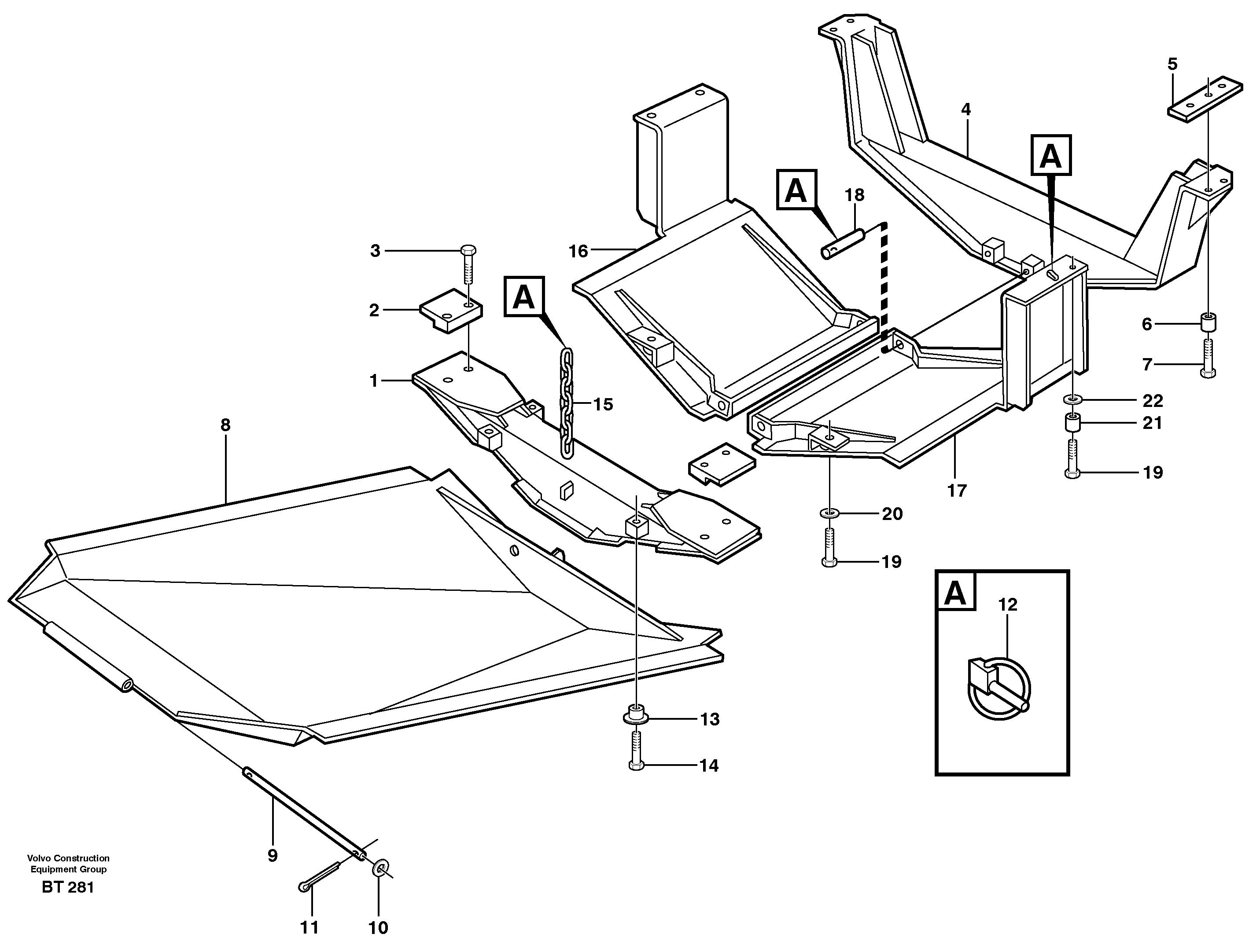 Protecting plates — volvo parts diagram