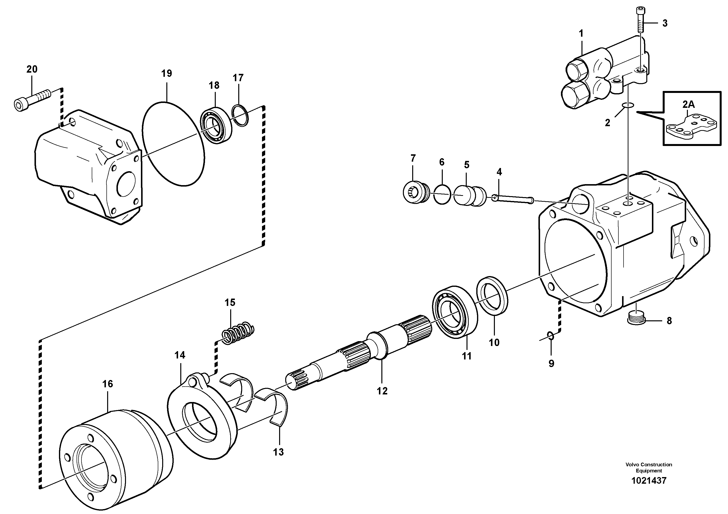 Hydraulic pump — volvo parts diagram