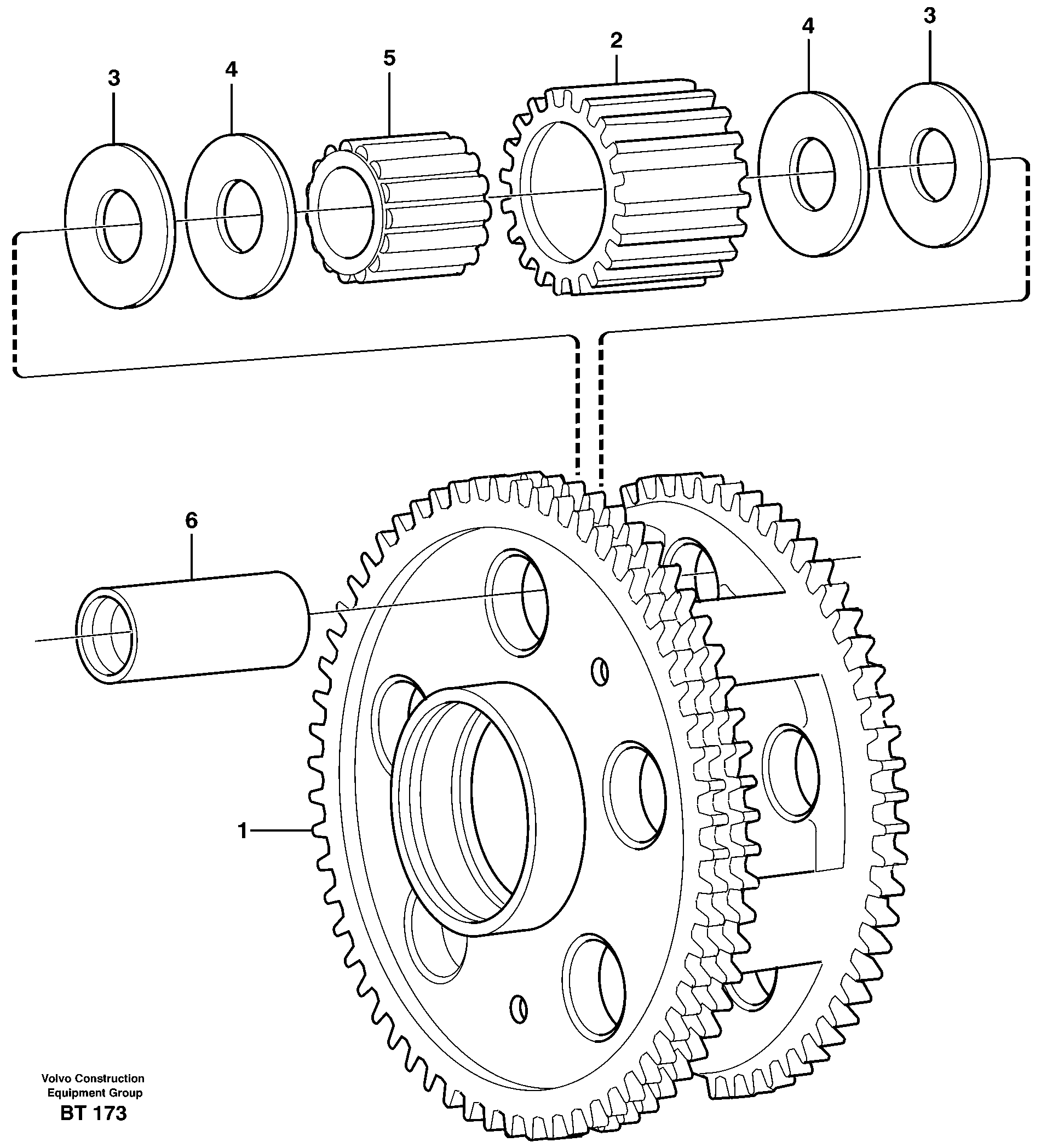 Planet kit, stage 3  22517, 22546, 22640, 22650 — volvo parts diagram