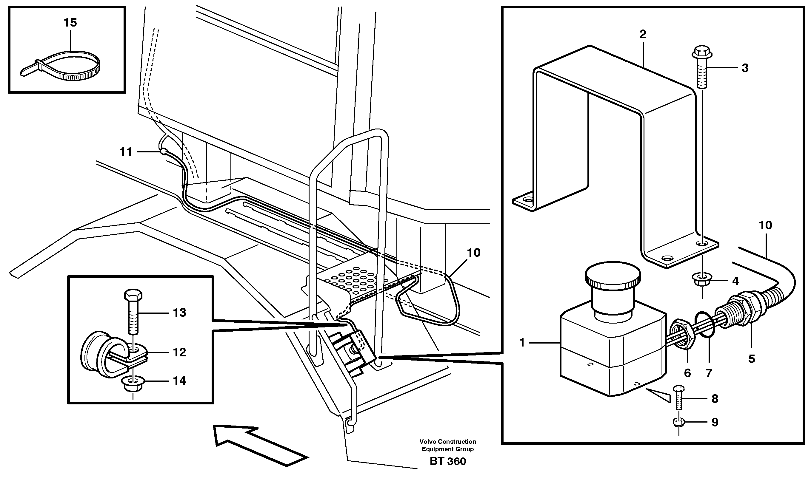 Cable harness, emergency enginestop  81017 — volvo parts diagram