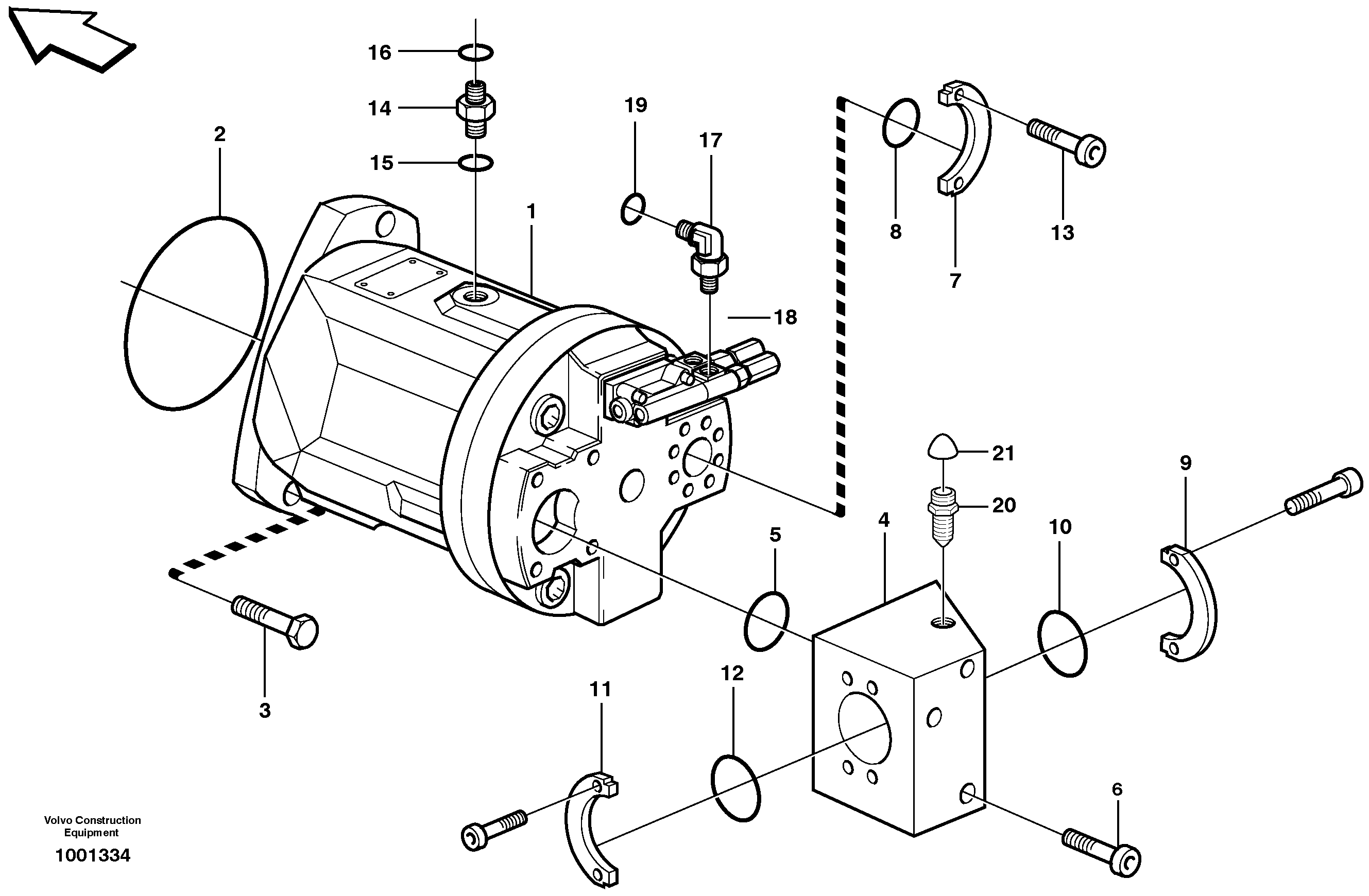 Auxiliary steering system — volvo parts diagram