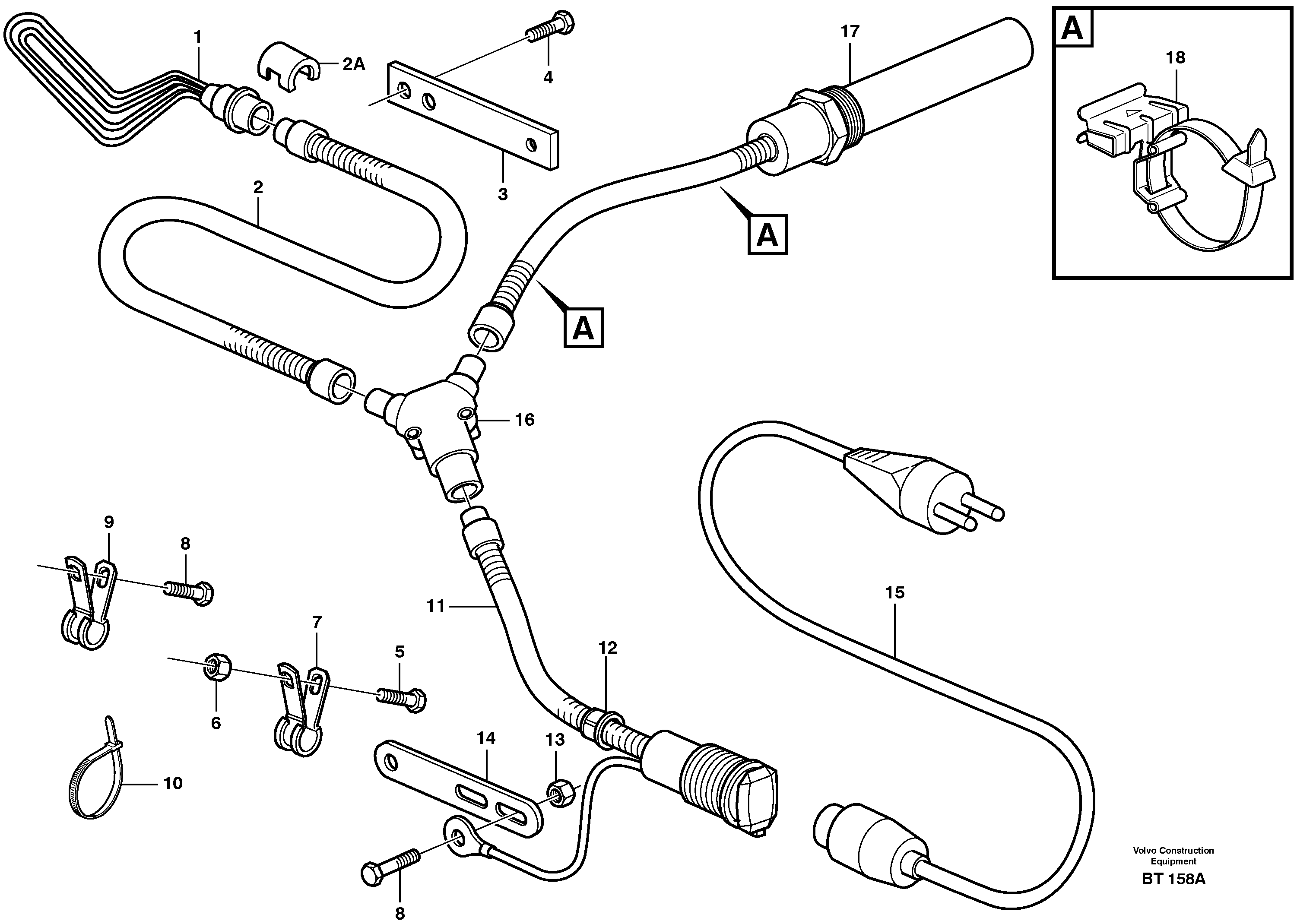 Engine heater  81112, 93351 — volvo parts diagram