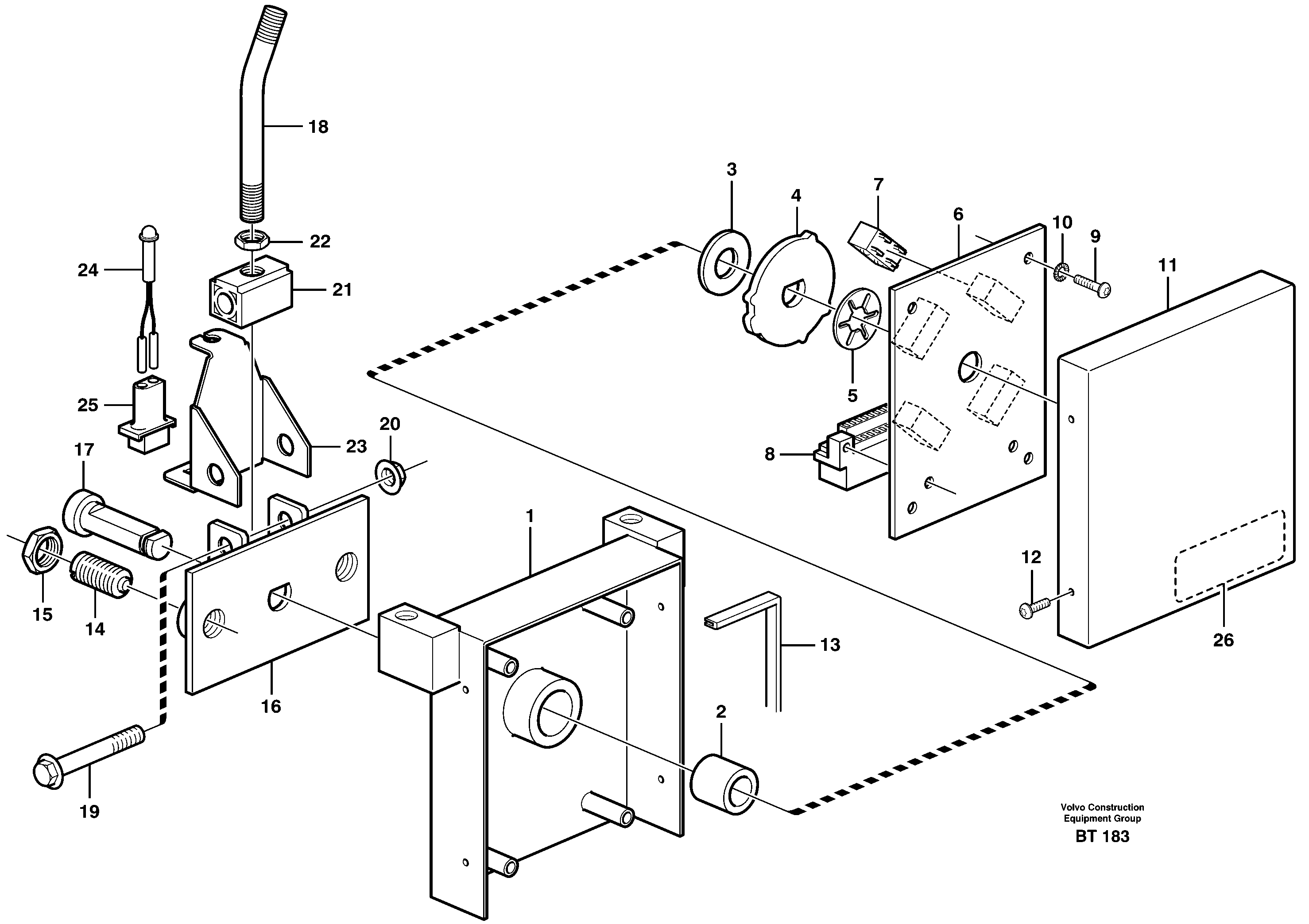 Gear selector — volvo parts diagram