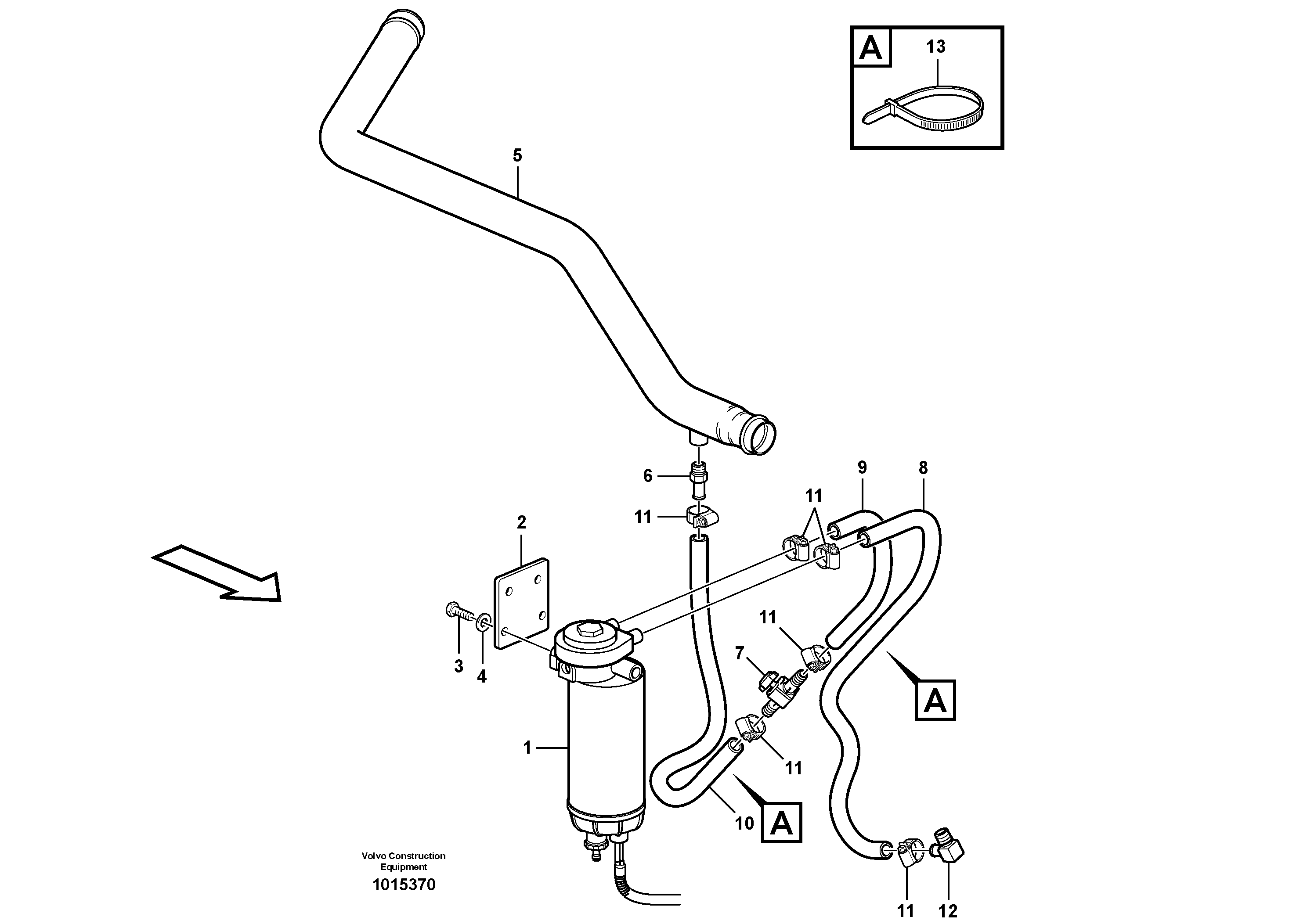 Water separator  81214 — volvo parts diagram