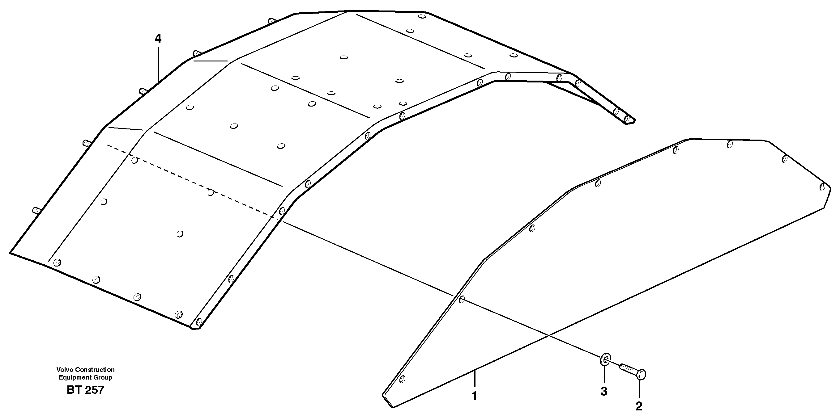 Protecting plates — volvo parts diagram