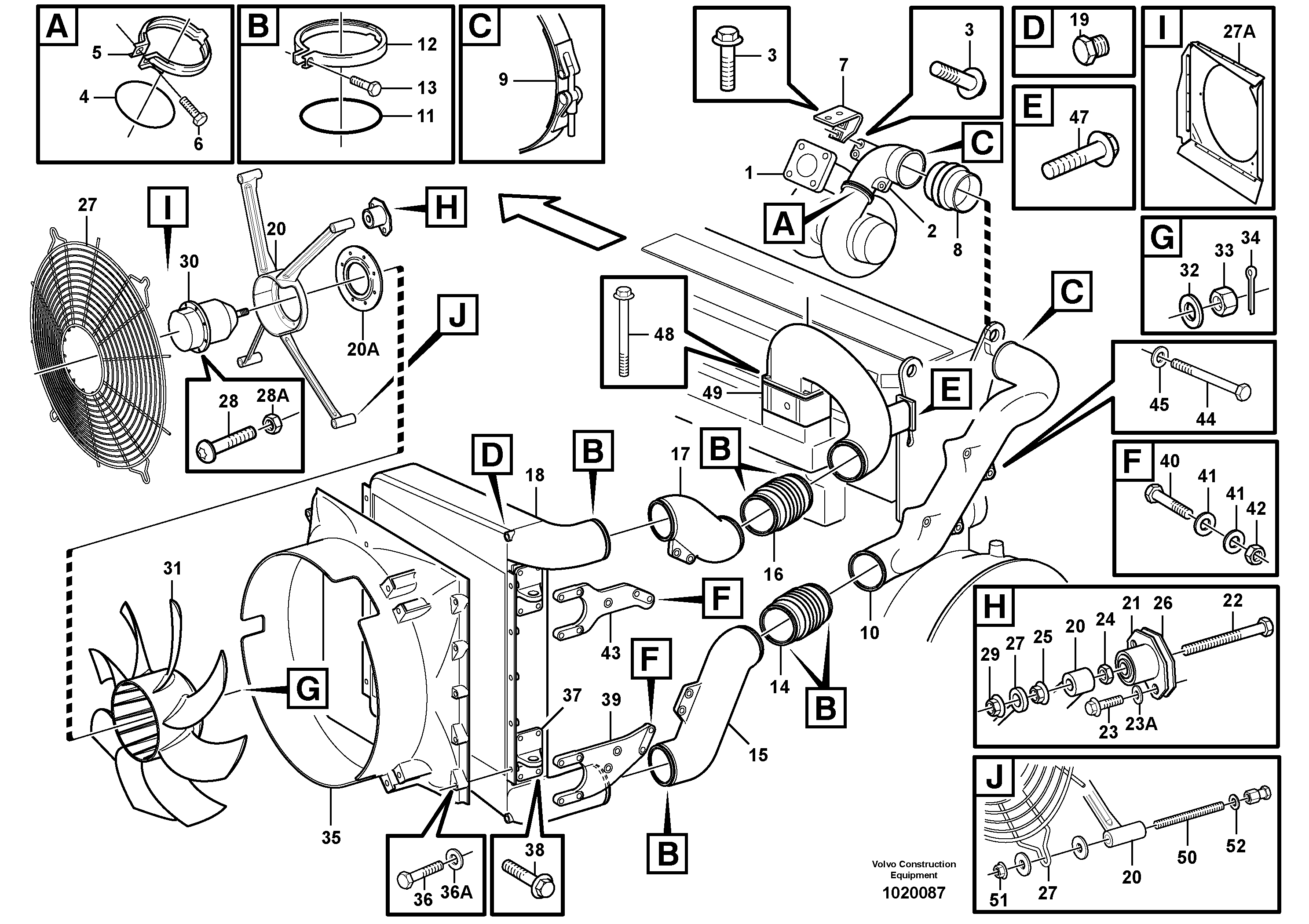 Intercooler — volvo parts diagram