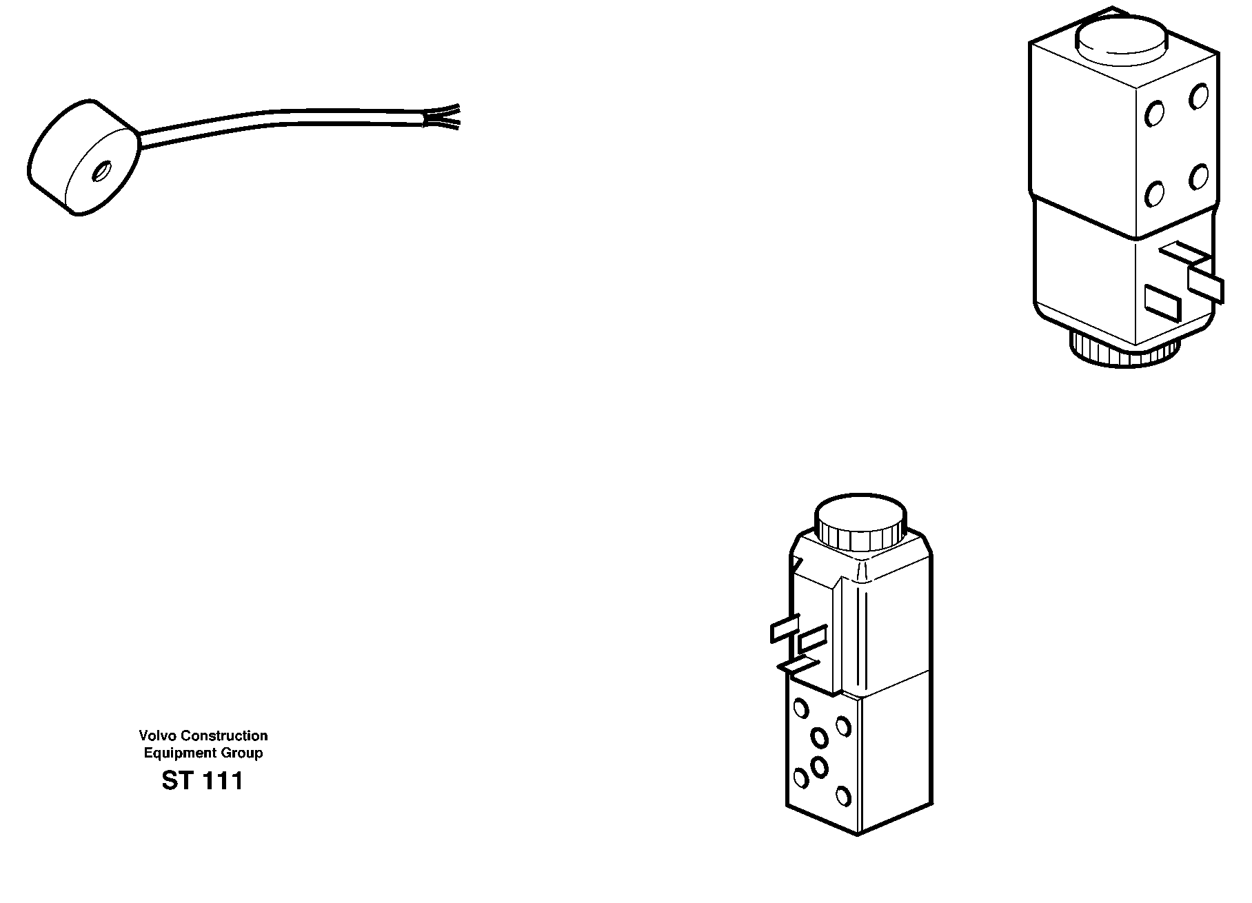 Solenoid valves, reference list — volvo parts diagram