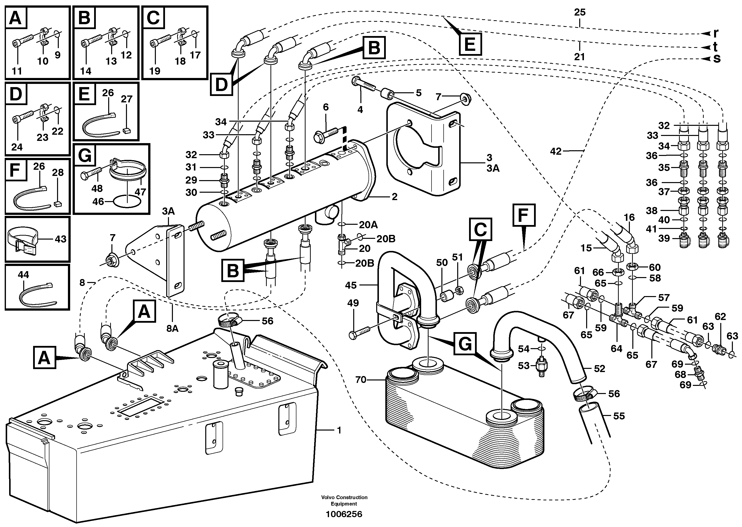 Brake cooling system — volvo parts diagram