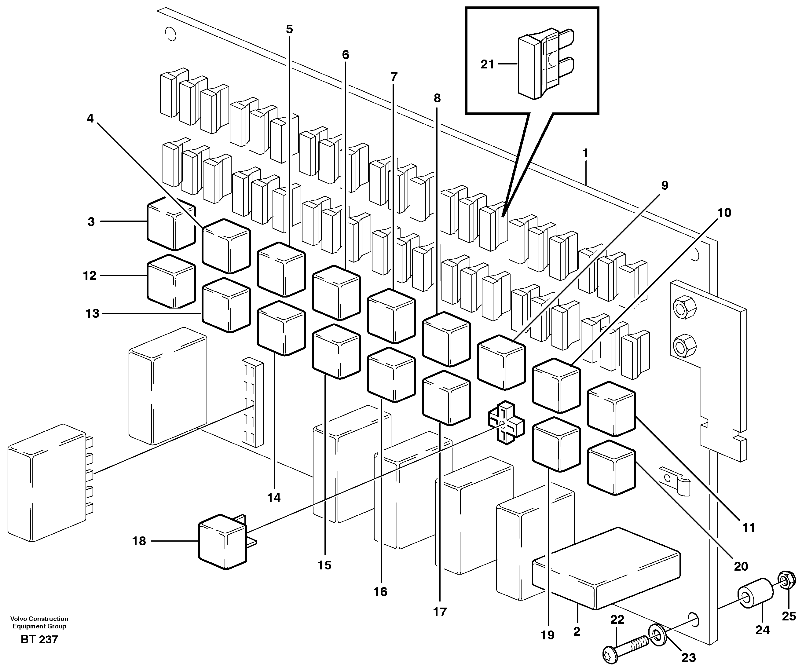 Circuit board — volvo parts diagram