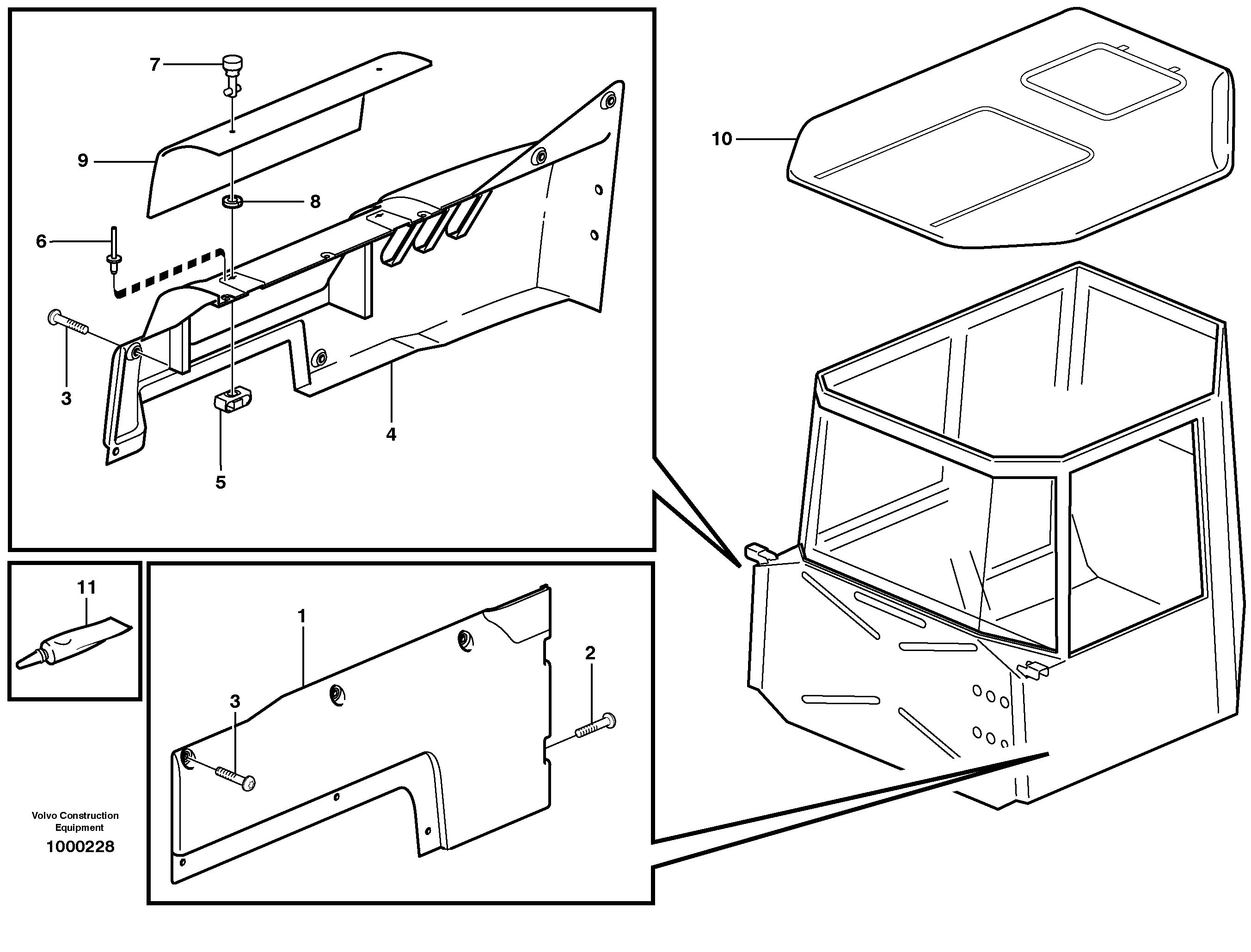 Coverplates — volvo parts diagram