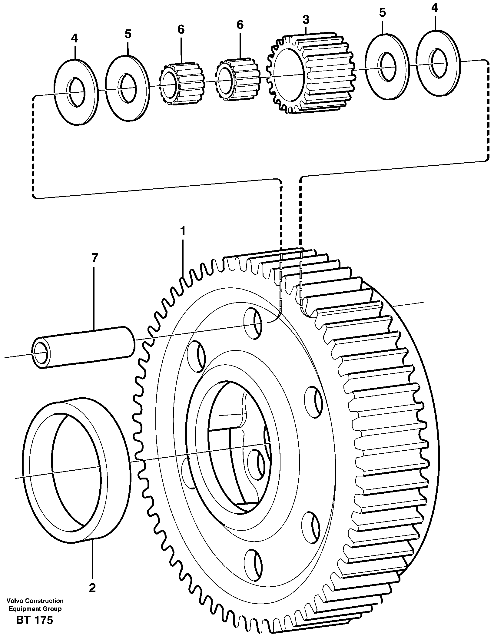 Planet kit, stage 5  22517, 22546, 22640, 22650 — volvo parts diagram
