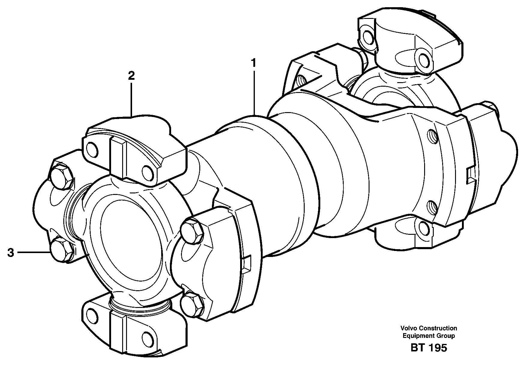 Propeller shaft — volvo parts diagram