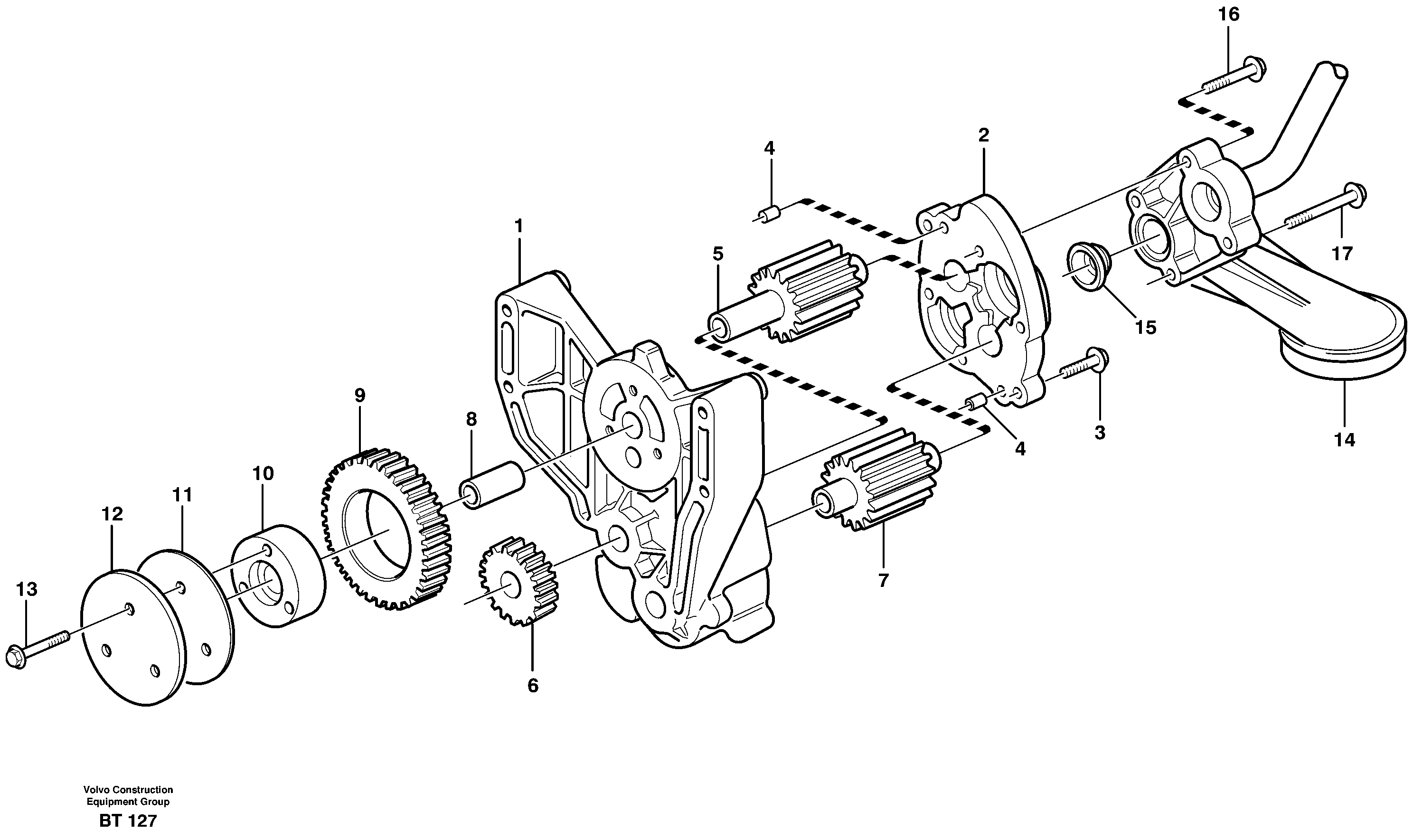 Oil pump — volvo parts diagram