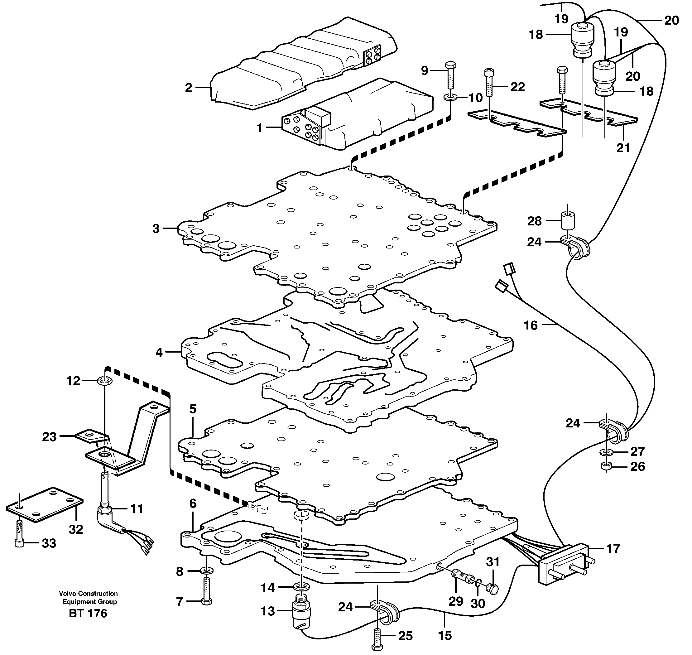Control system  22517, 22546, 22640, 22650, TM - 3141002 — volvo parts diagram