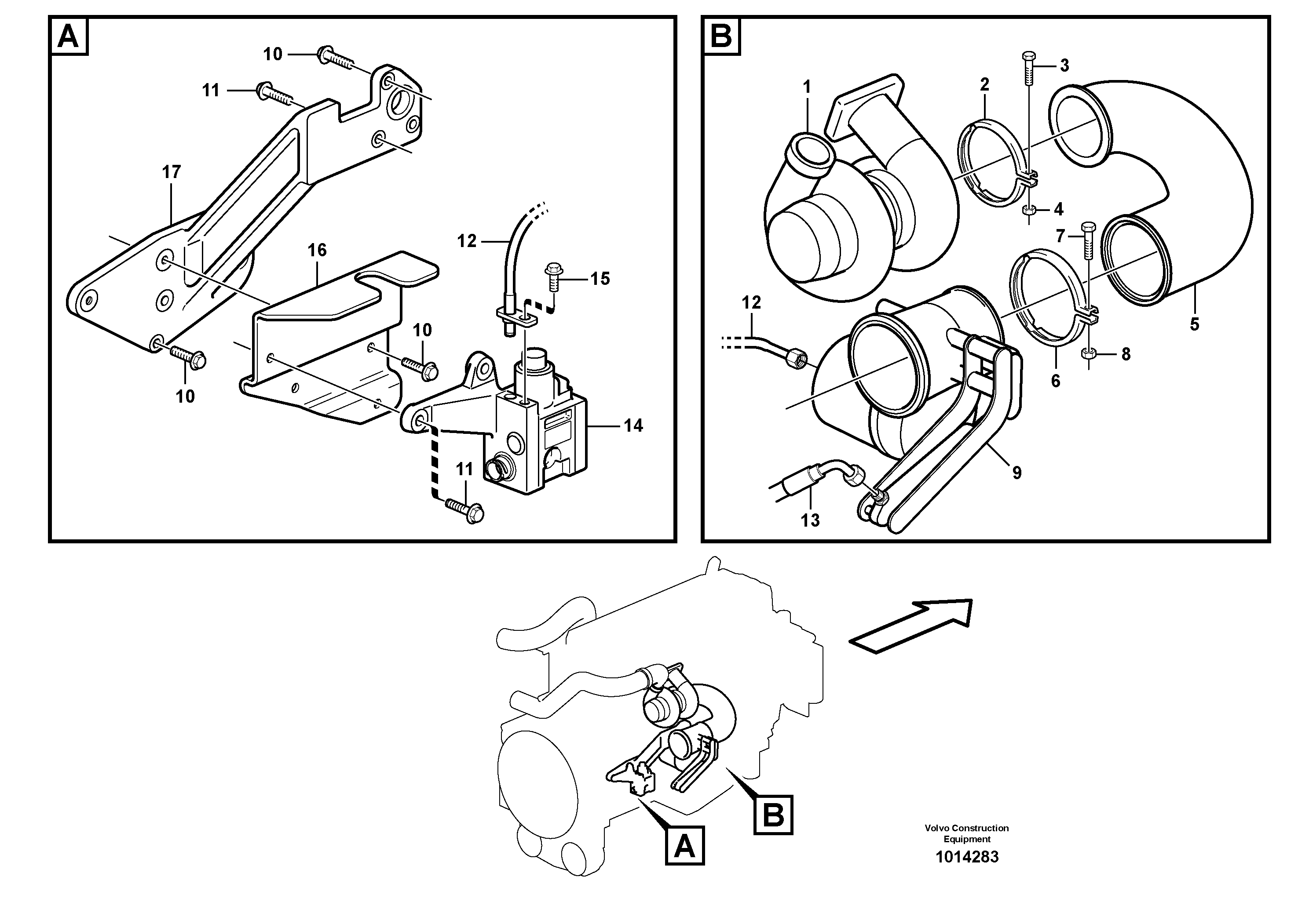 Exhaust brake  SER NO 12001 -, SER NO 70001 - BRA — volvo parts diagram