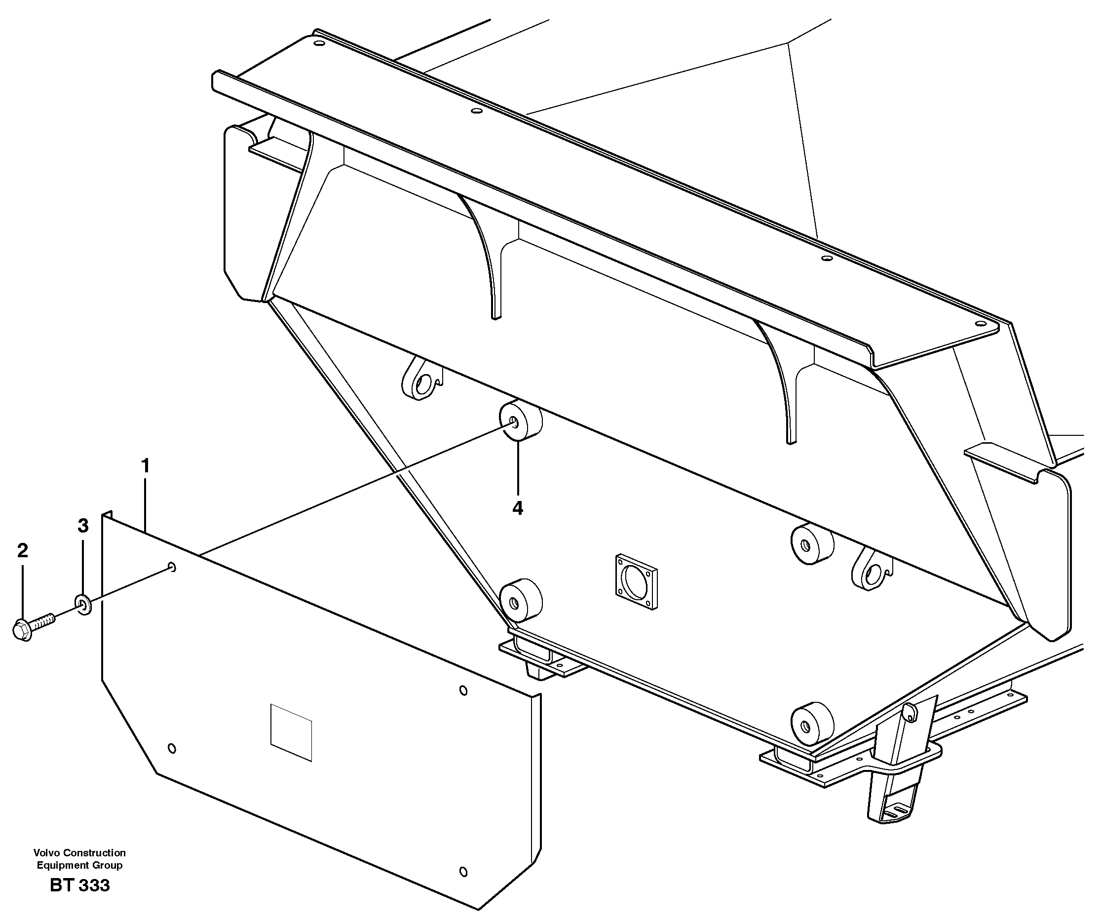 Heat shield — volvo parts diagram
