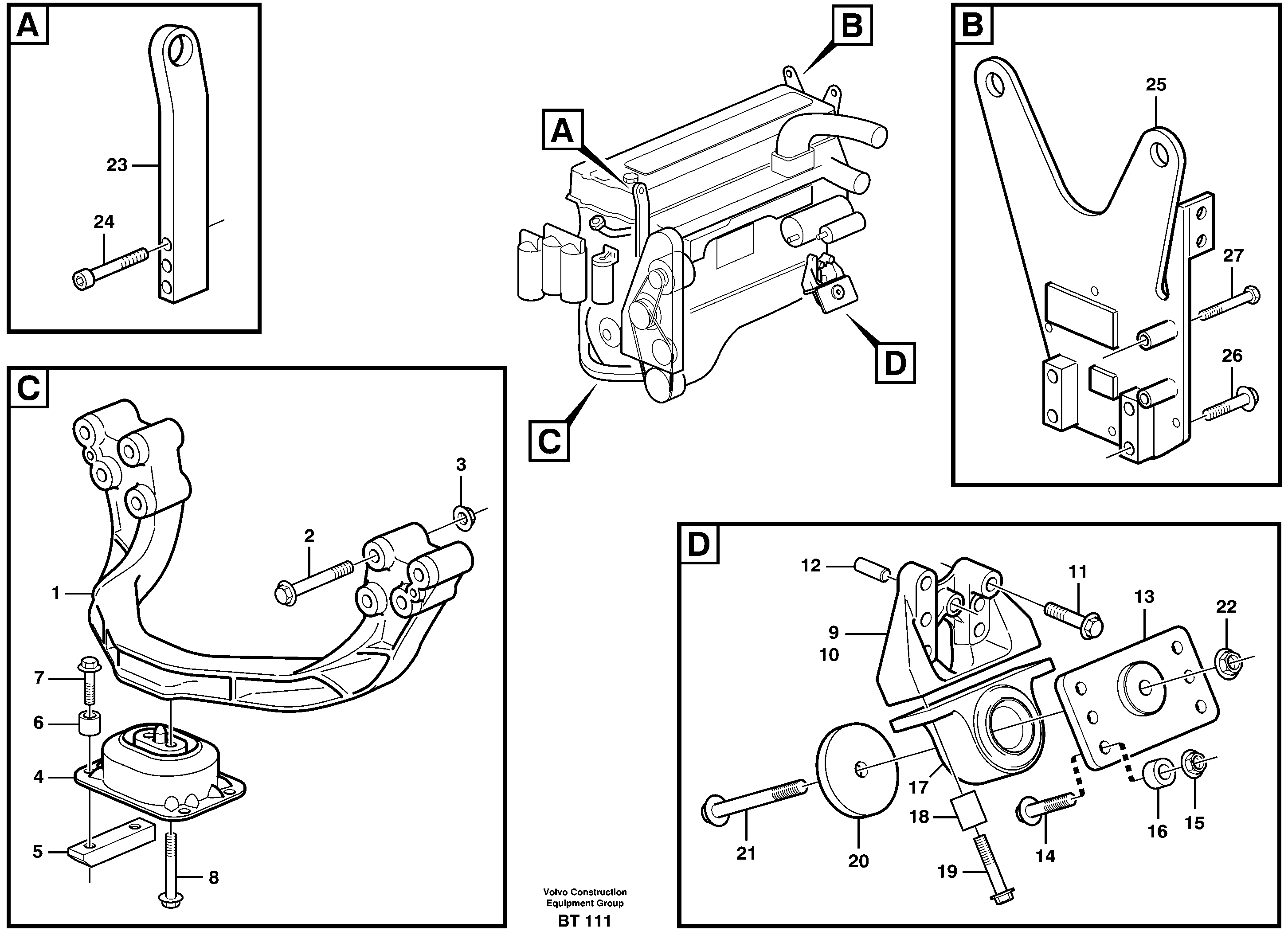 Engine mounting — volvo parts diagram