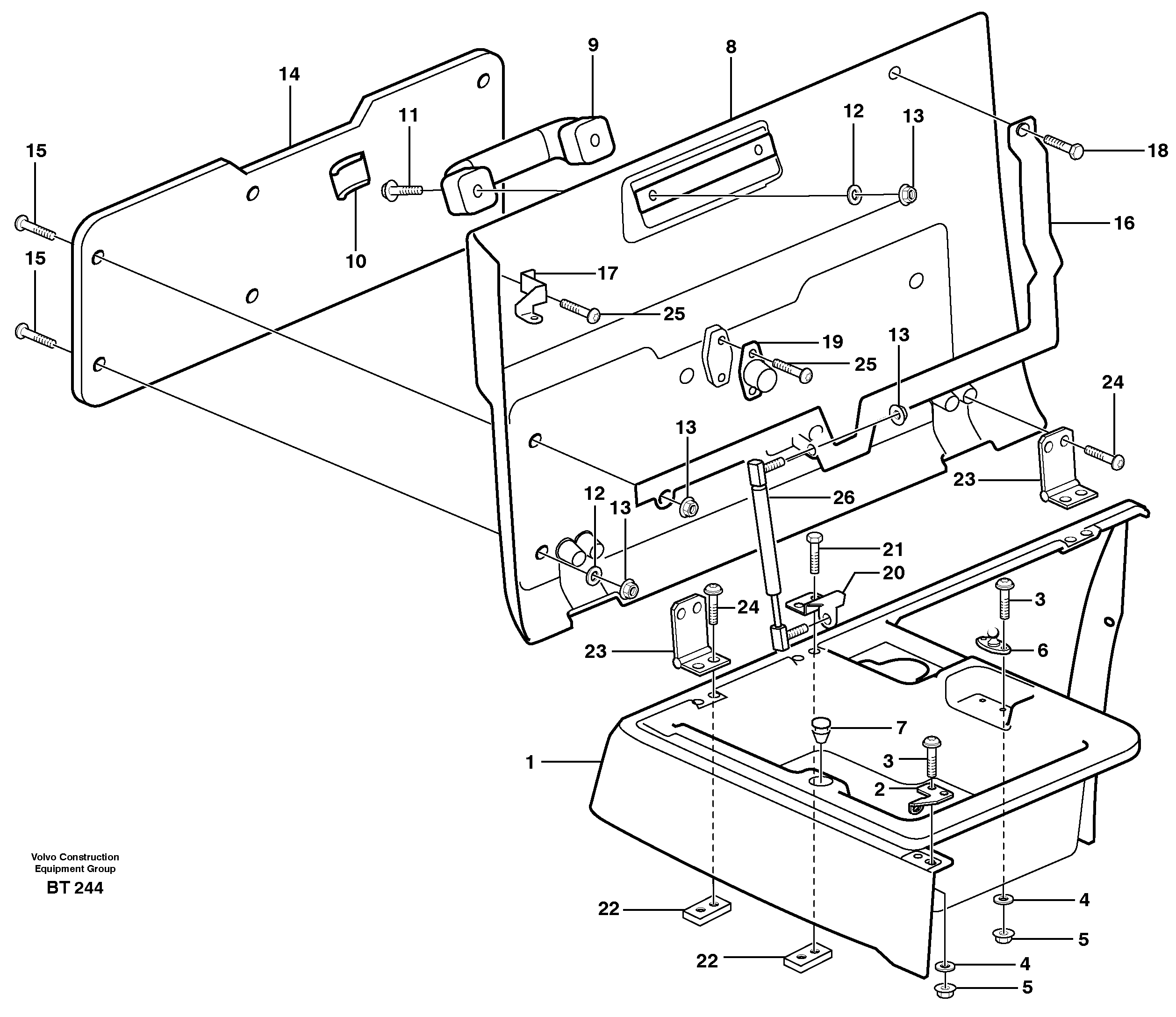 Front fender, cover — volvo parts diagram