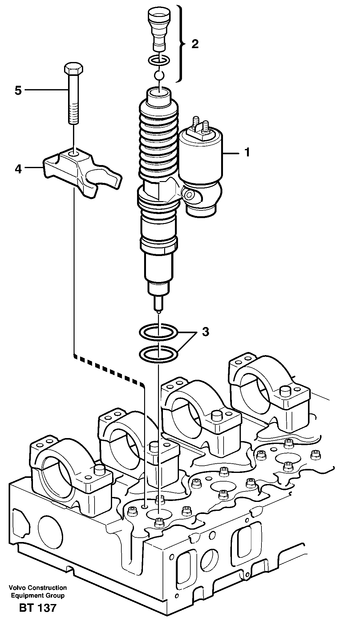 Injector — volvo parts diagram