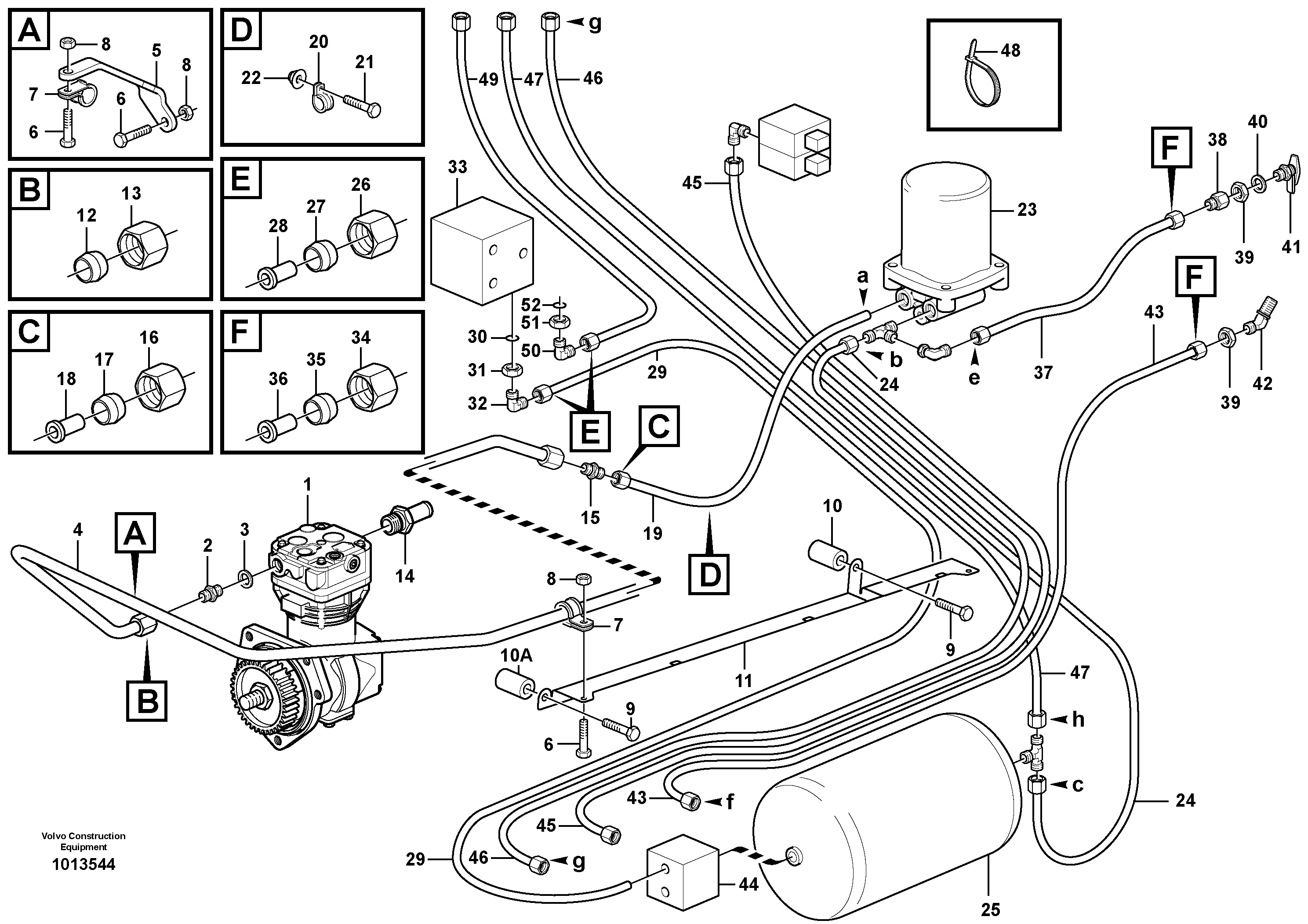 Feed lines — volvo parts diagram