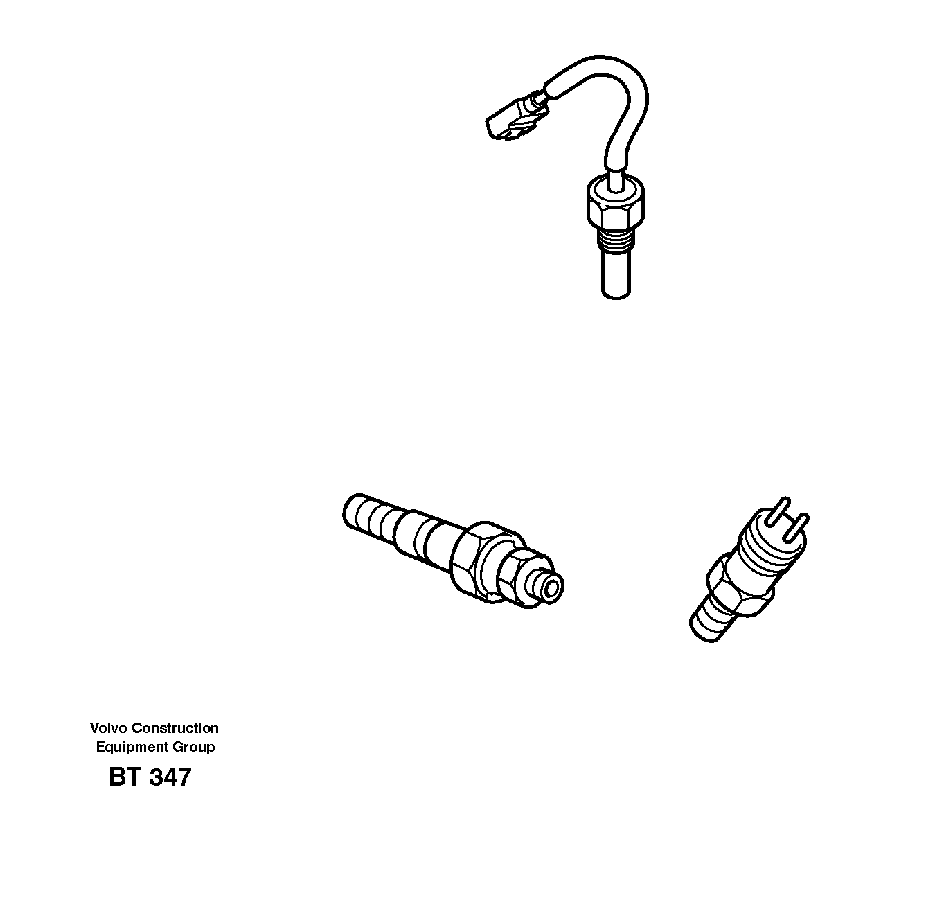 Sensors, reference list — volvo parts diagram