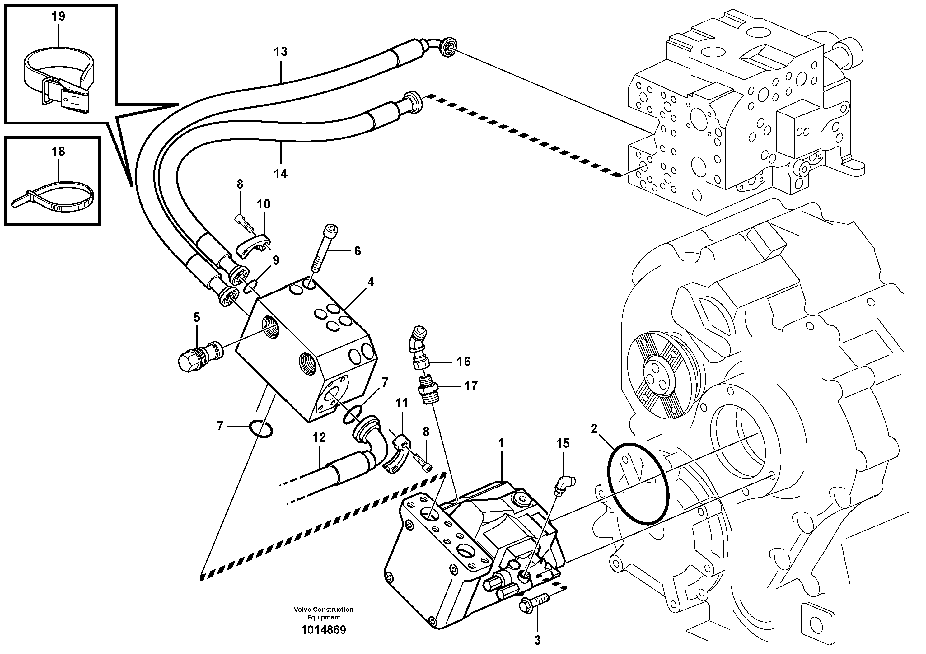 Auxiliary steering system  81042 — volvo parts diagram