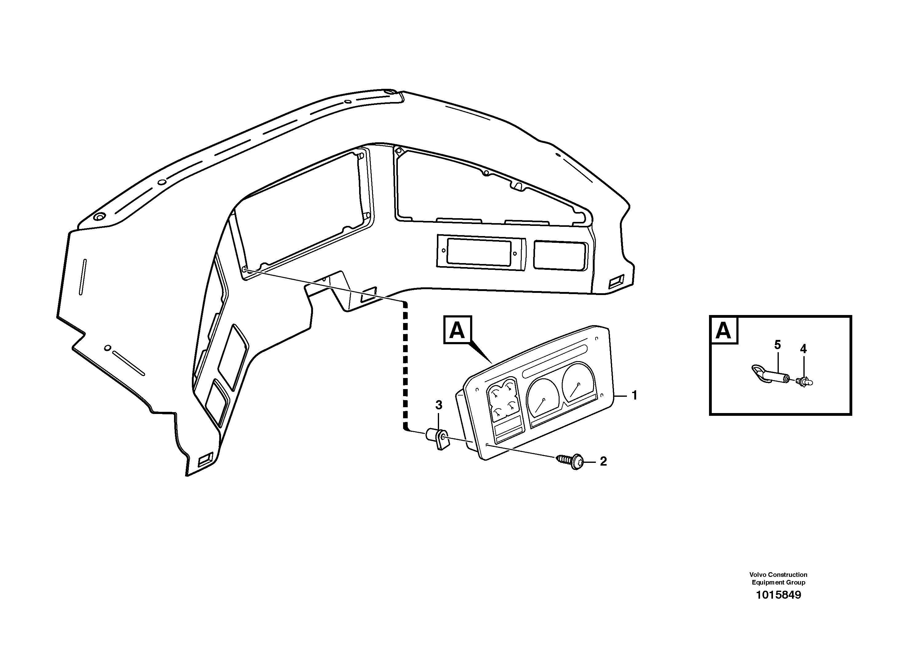 Instrument panel — volvo parts diagram