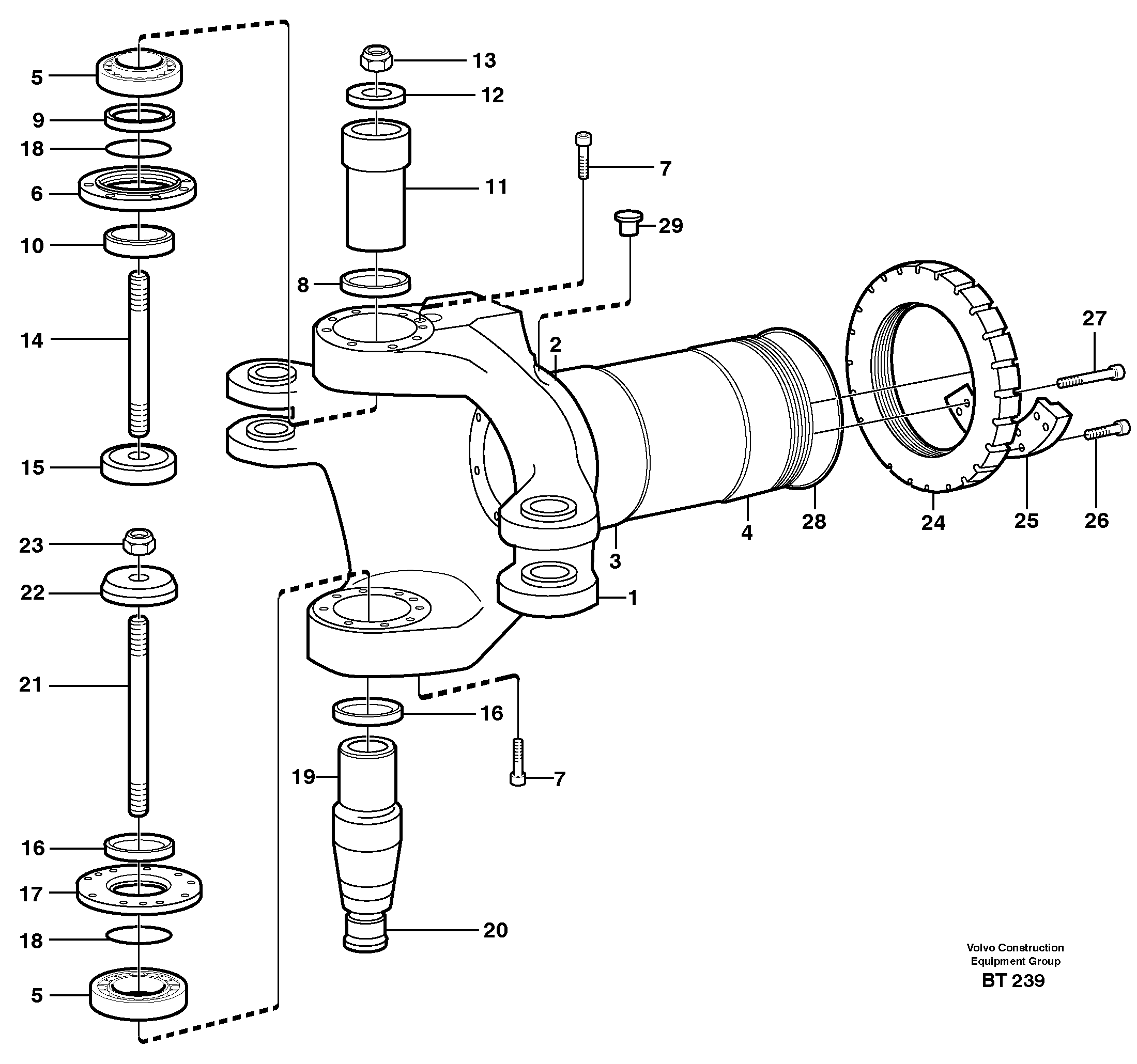 Frame link — volvo parts diagram